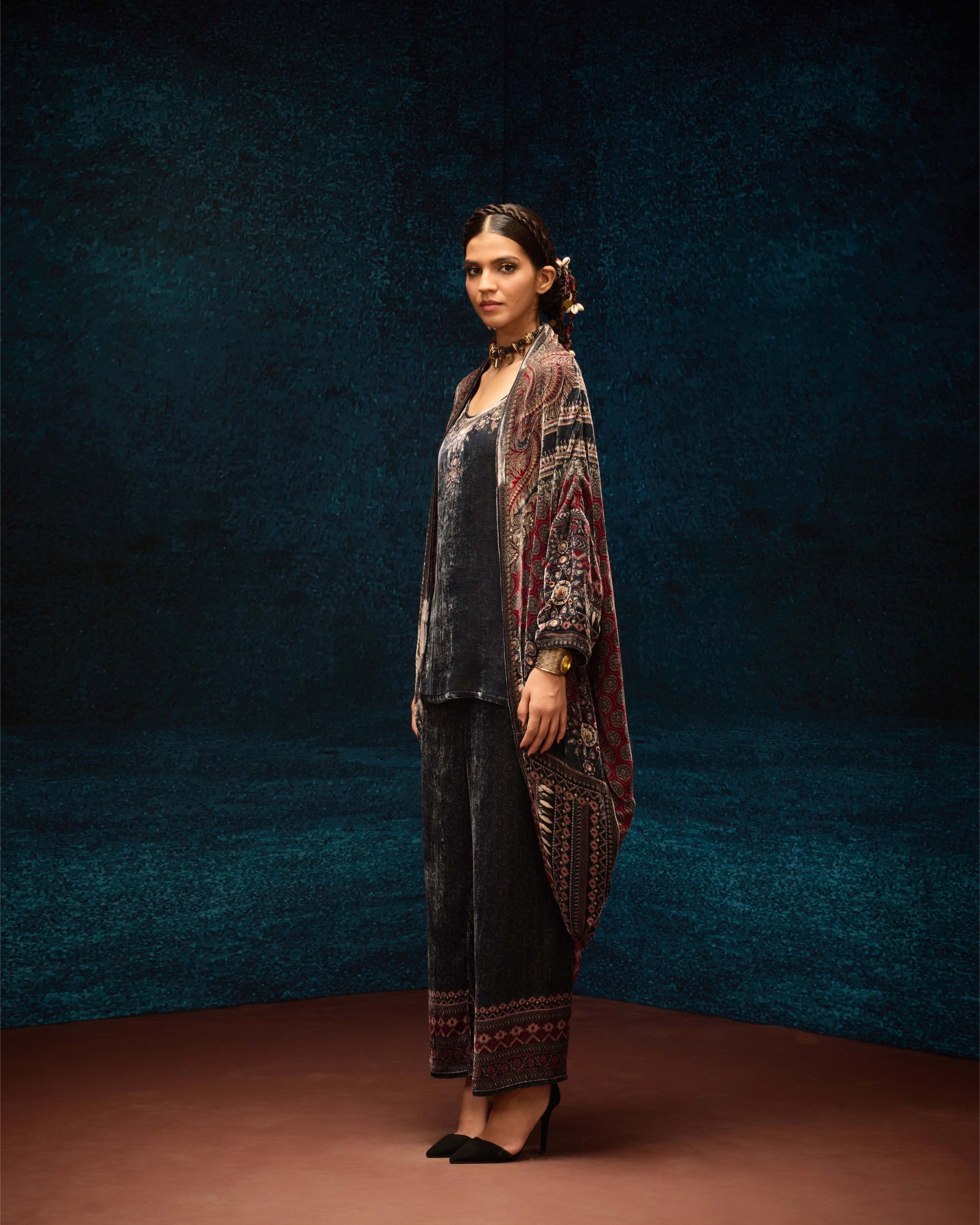 Ajrakh : Jannat - Black
