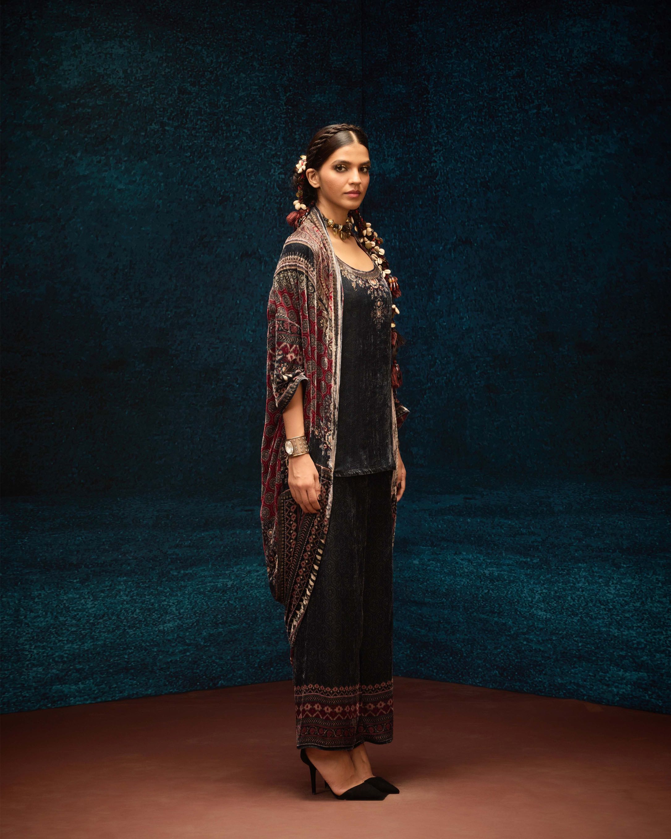 Ajrakh : Jannat - Black