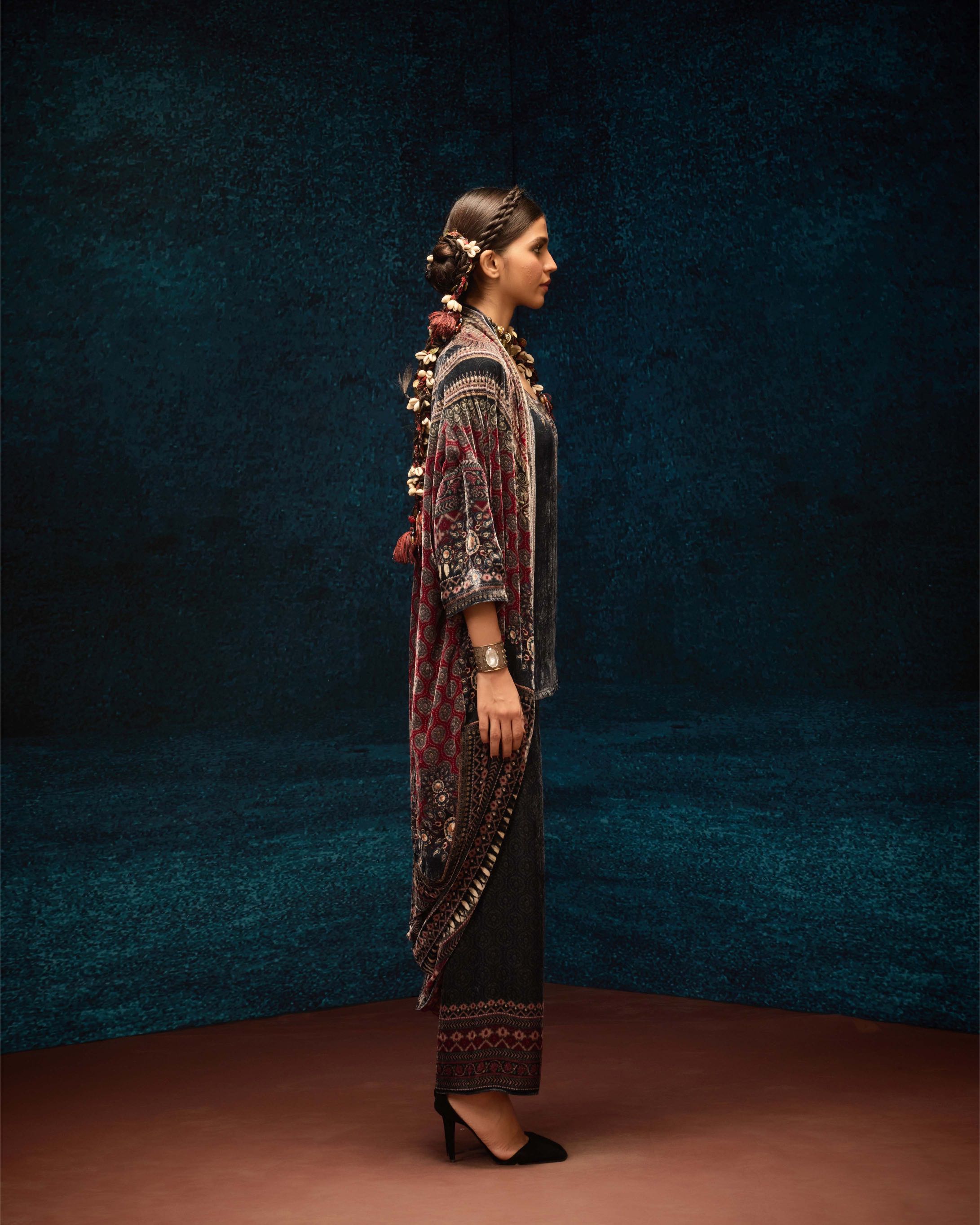 Ajrakh : Jannat - Black