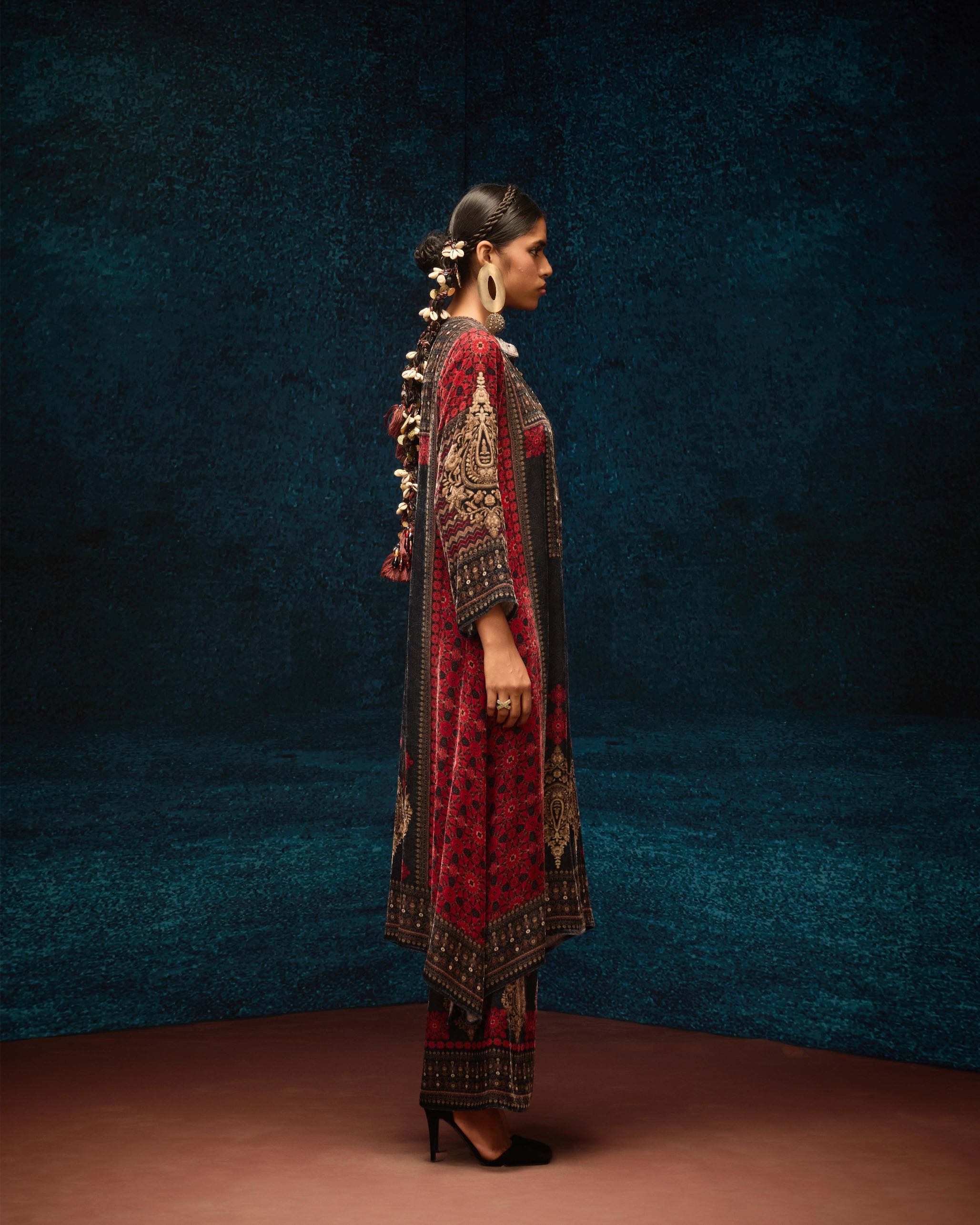 Ajrakh : Zeynep - Red/Black