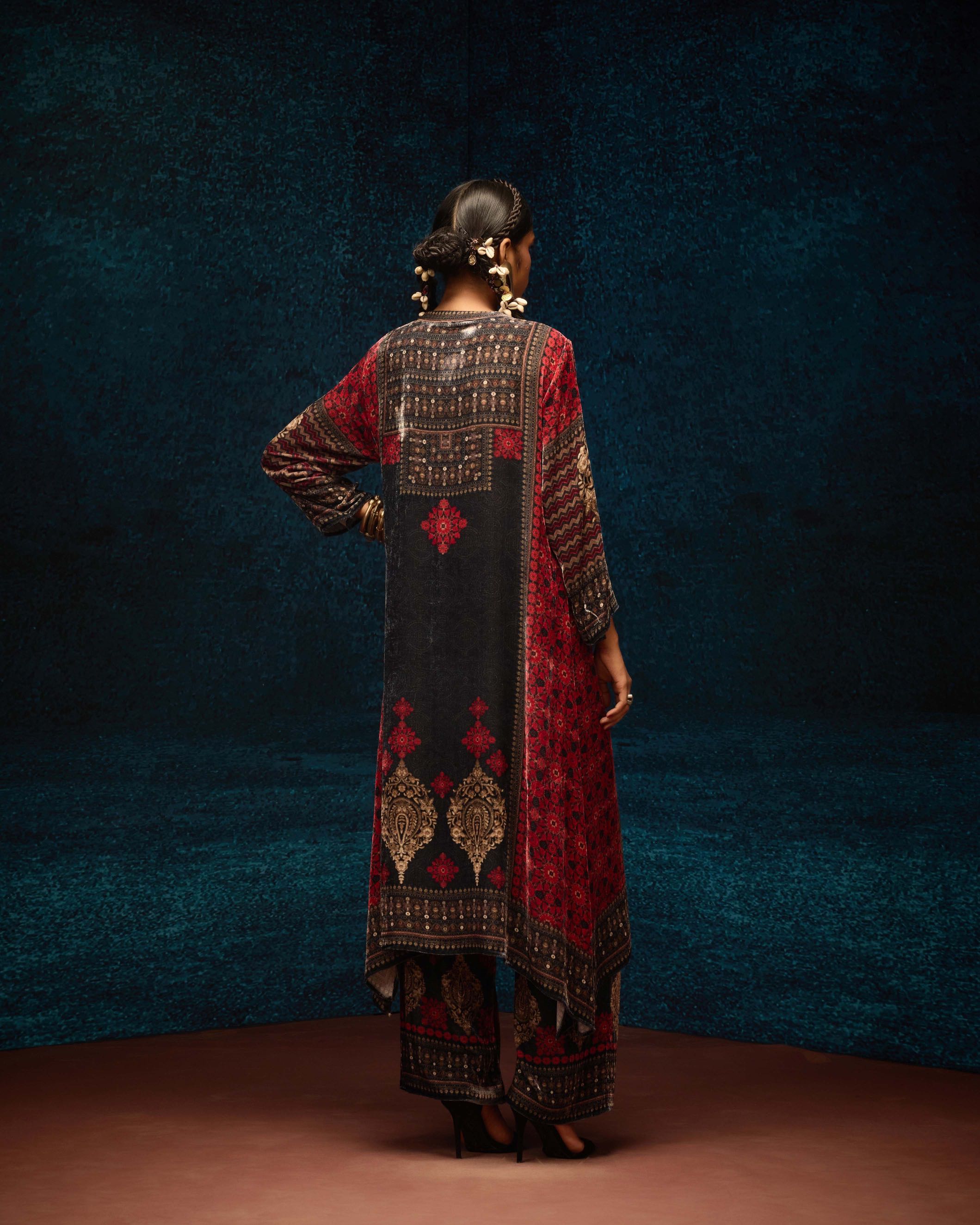 Ajrakh : Zeynep - Red/Black