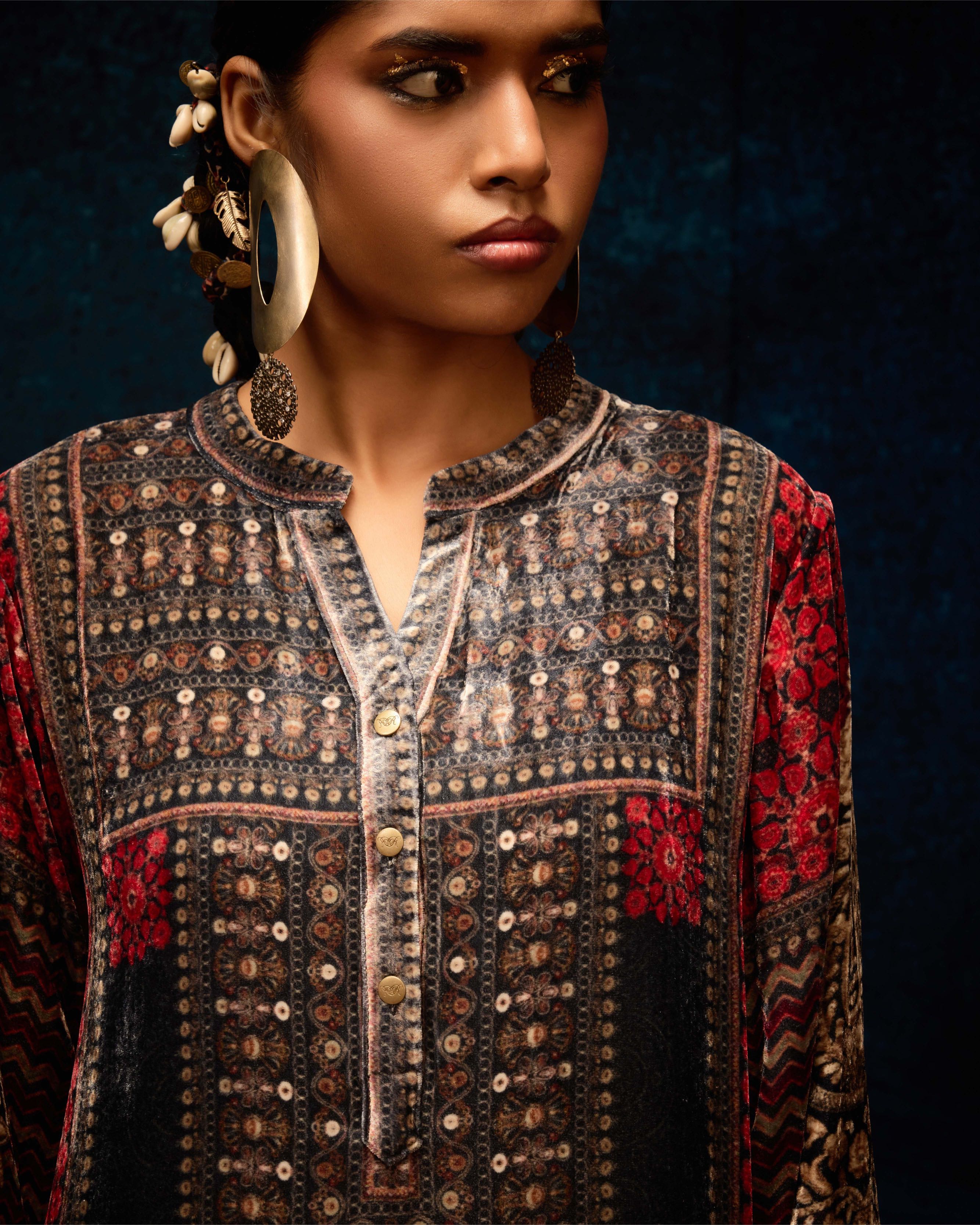 Ajrakh : Zeynep - Red/Black