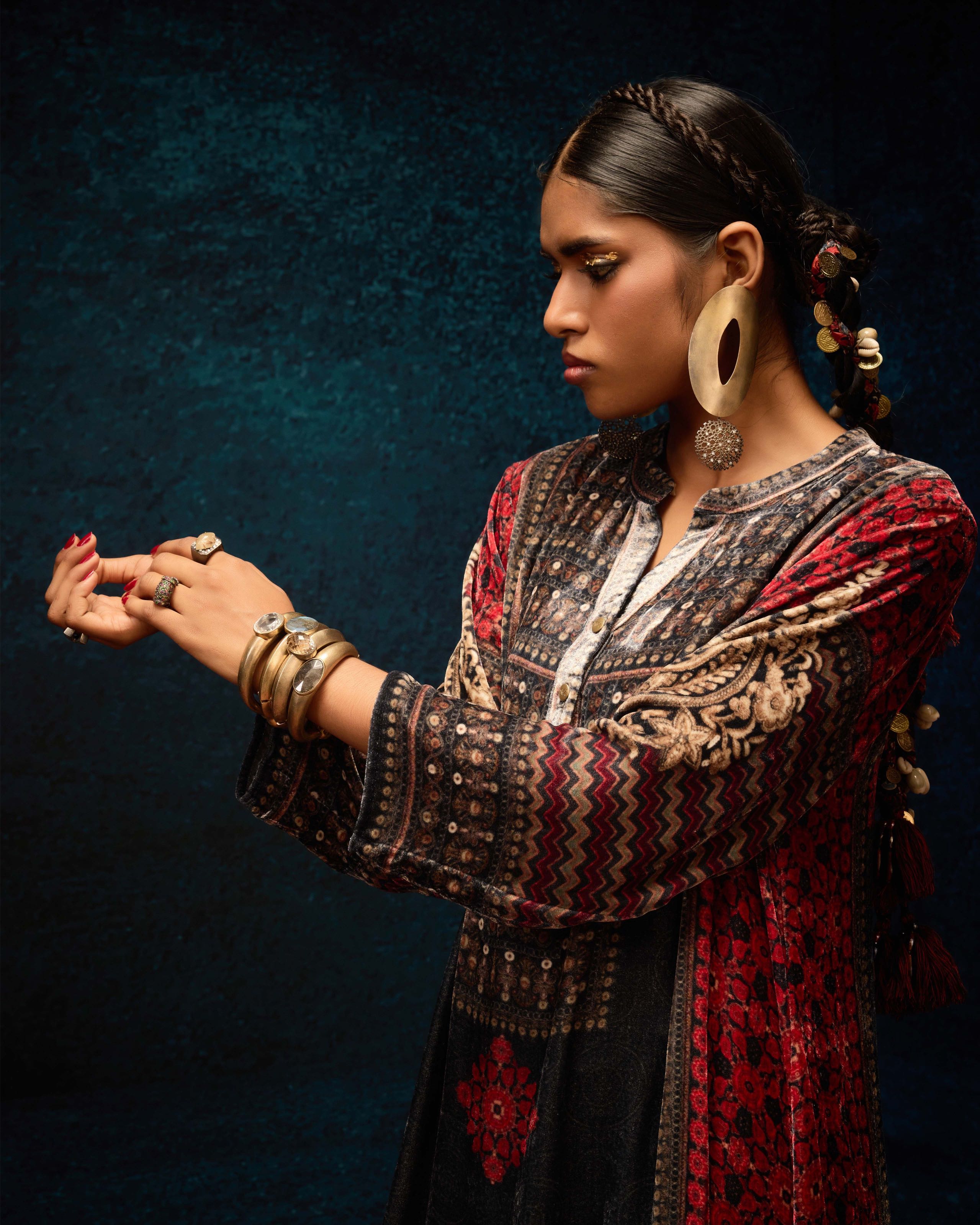 Ajrakh : Zeynep - Red/Black