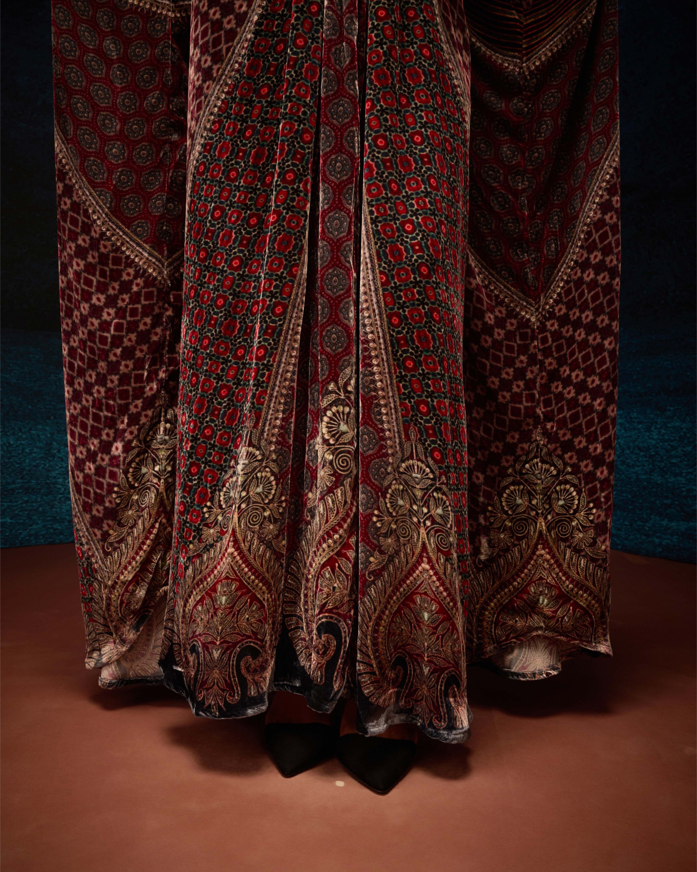 Ajrakh : Imama - Maroon