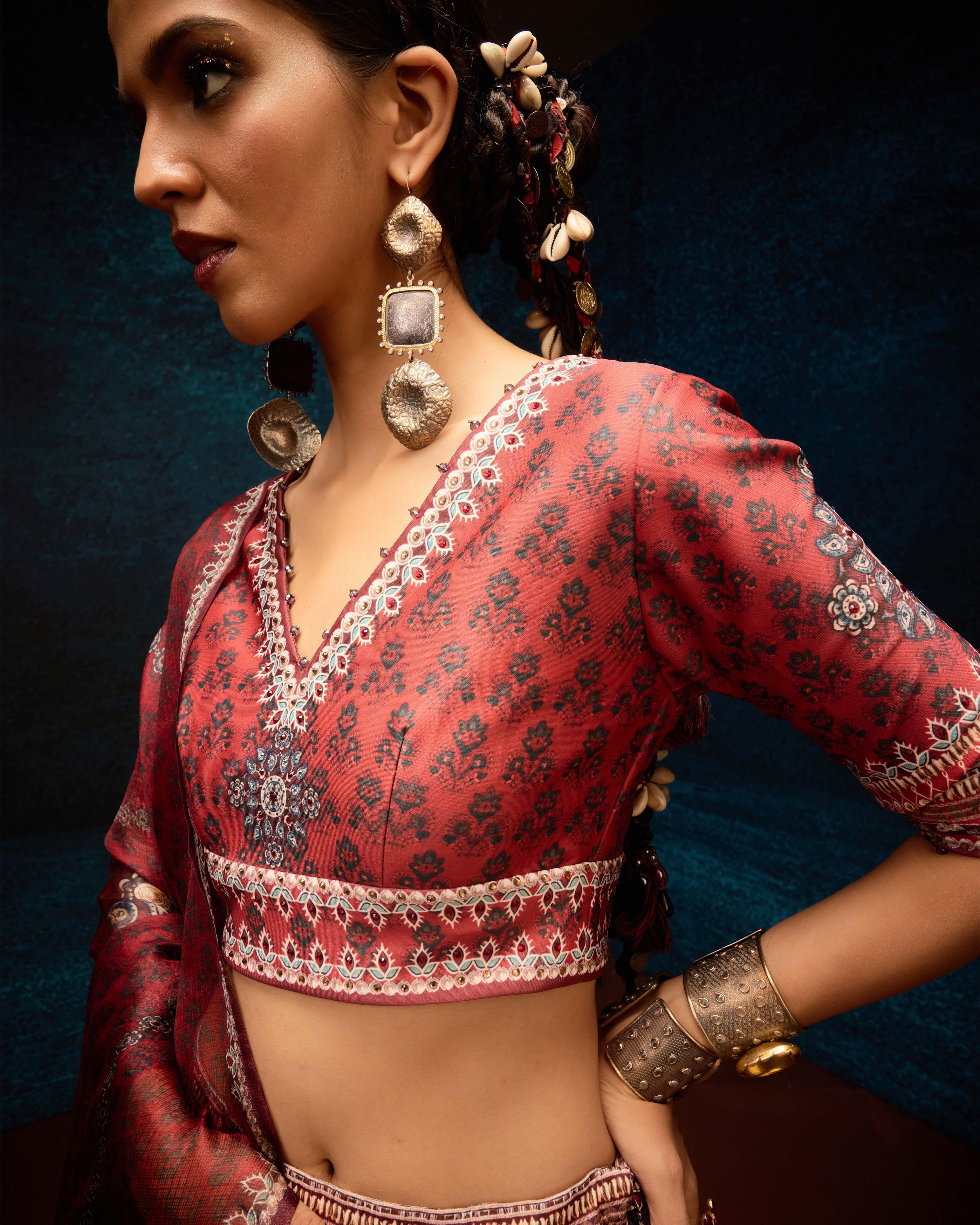 Ajrakh : Leela - Red