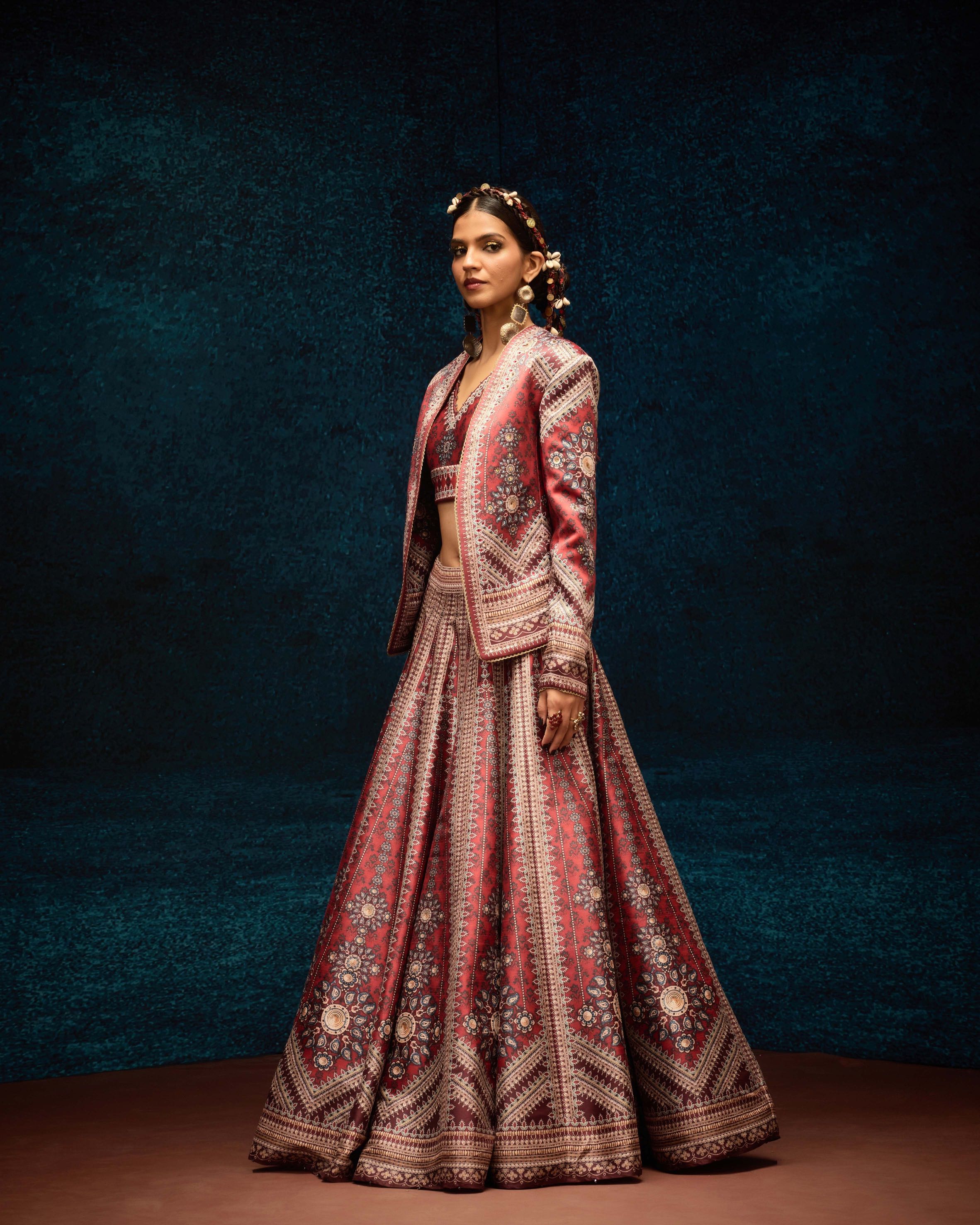 Ajrakh : Lavisha Leela - Red