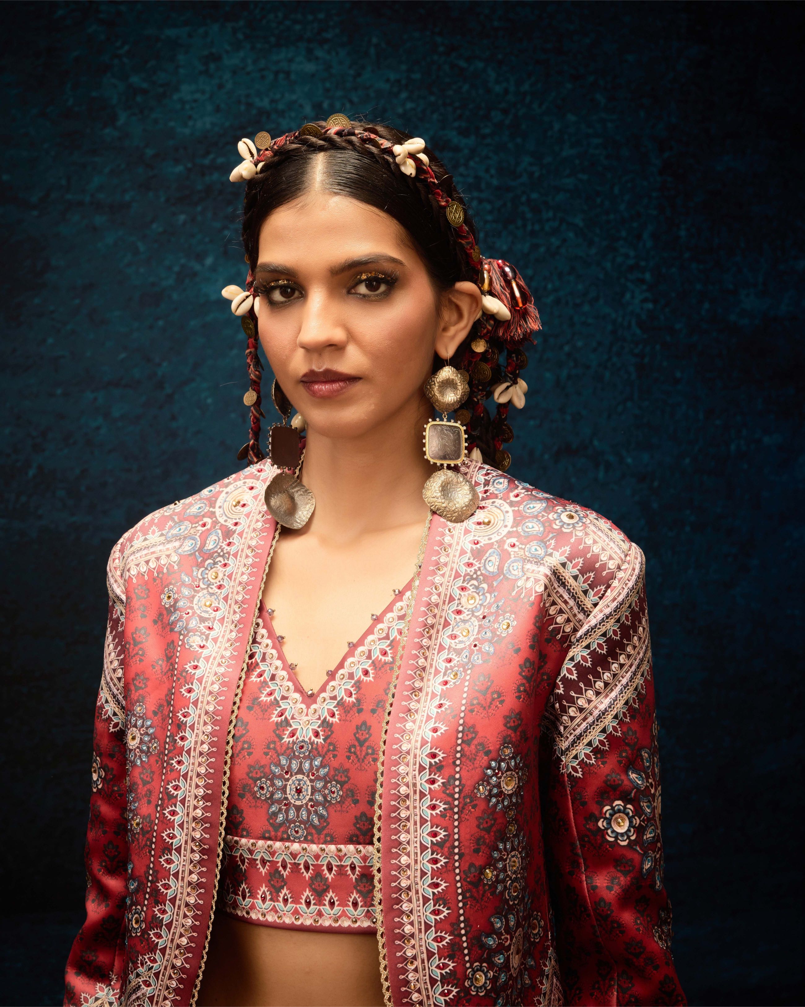 Ajrakh : Lavisha Leela - Red