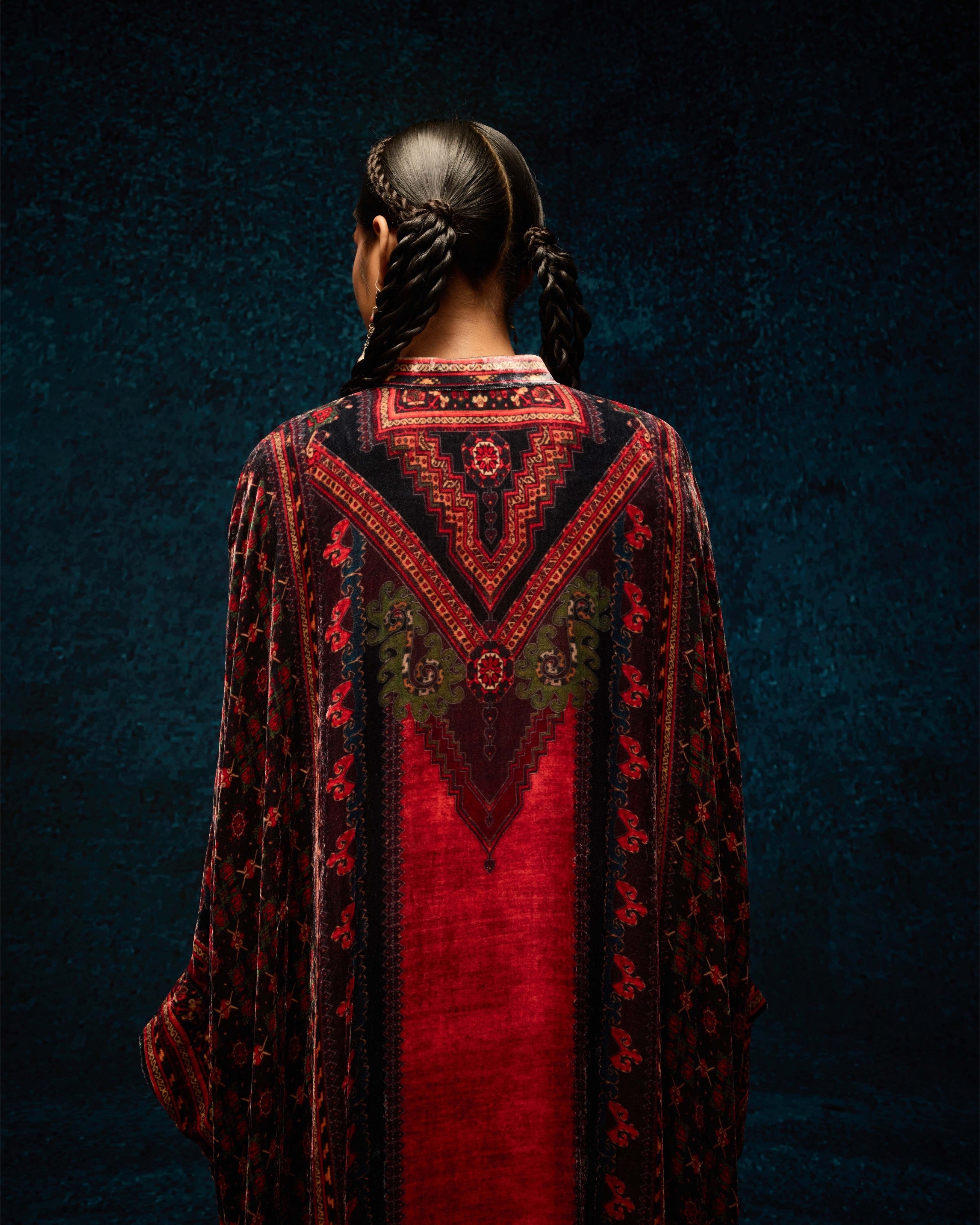 Ajrakh/Shiraz : Clarice - Red