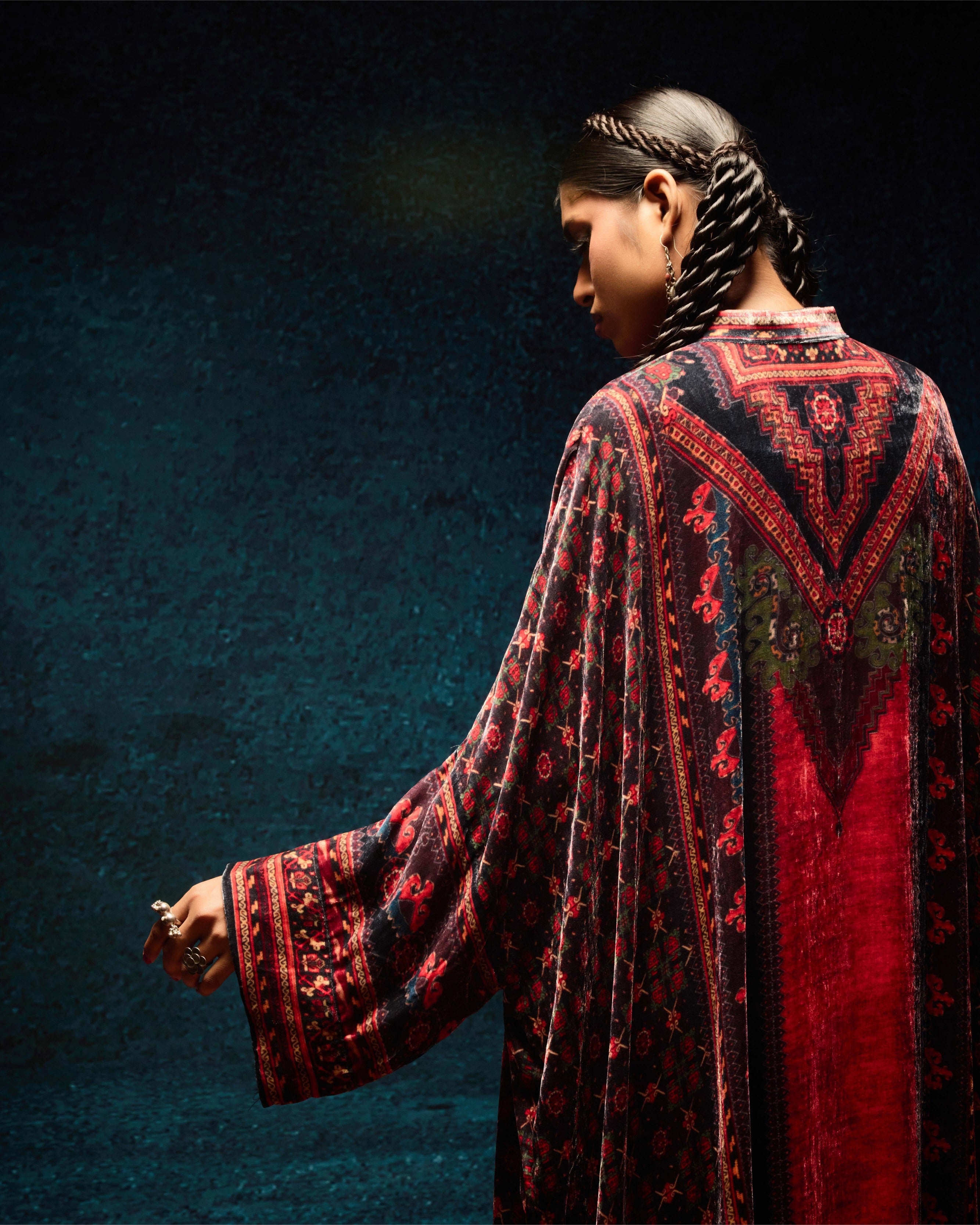 Ajrakh/Shiraz : Clarice - Red