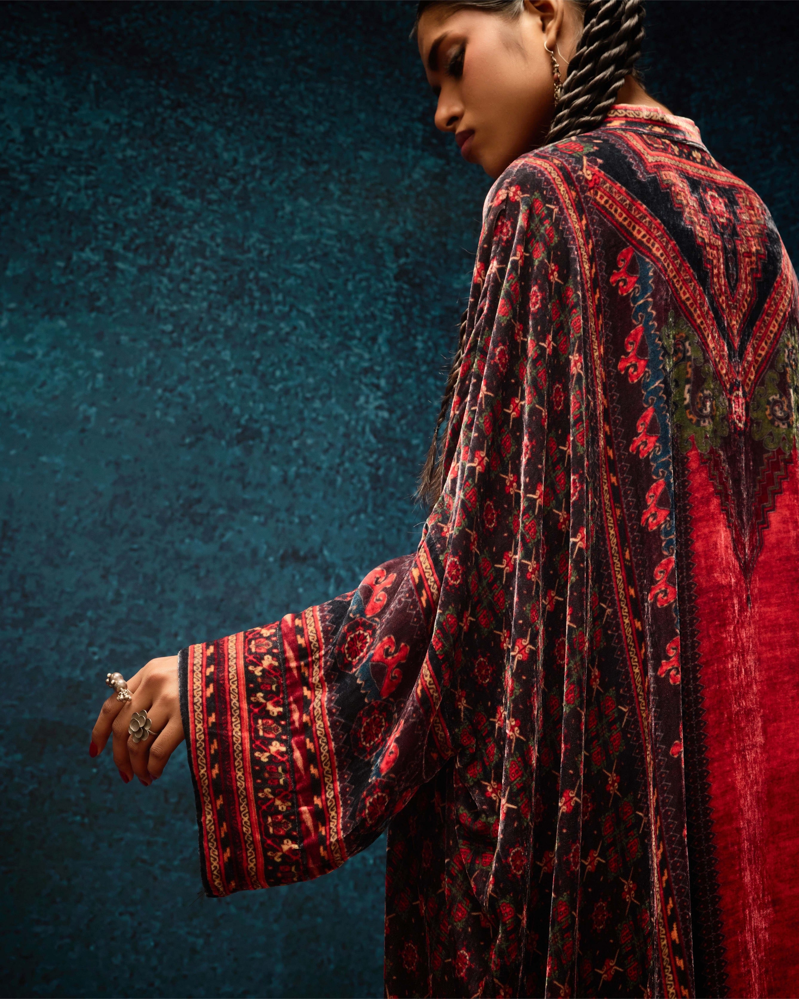 Ajrakh/Shiraz : Clarice - Red