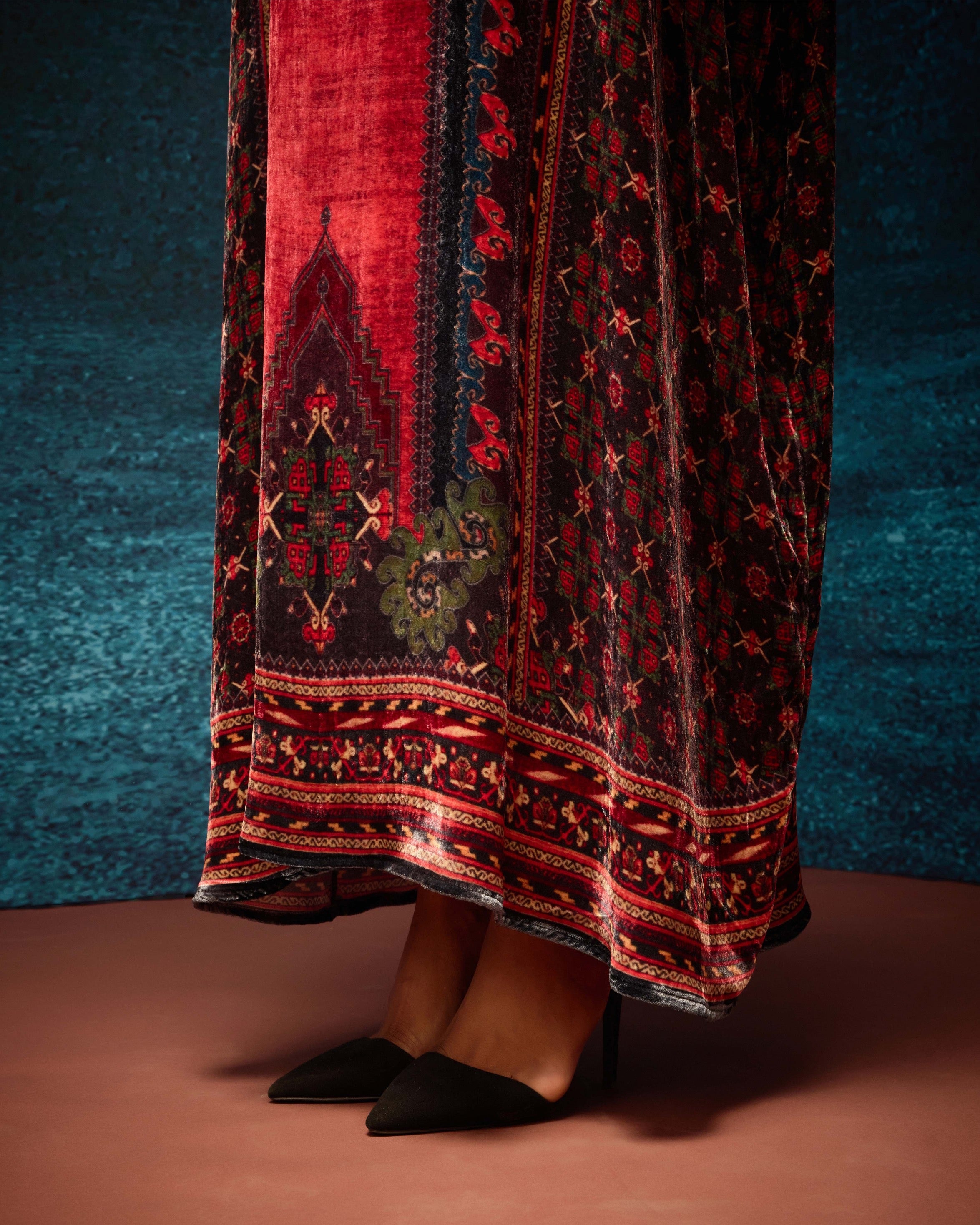 Ajrakh/Shiraz : Clarice - Red