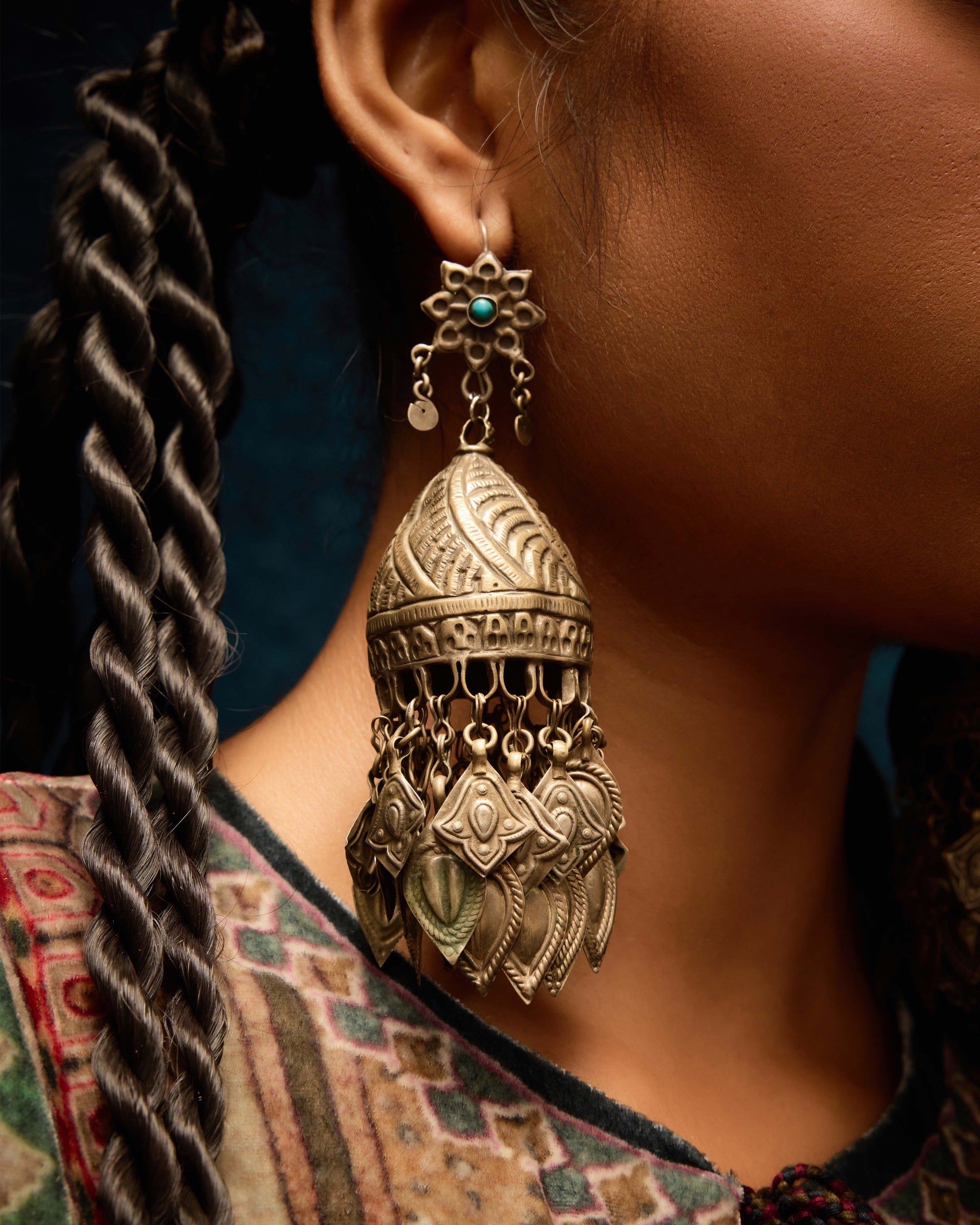 Ajrakh/Shiraz : Anisha - Taupe