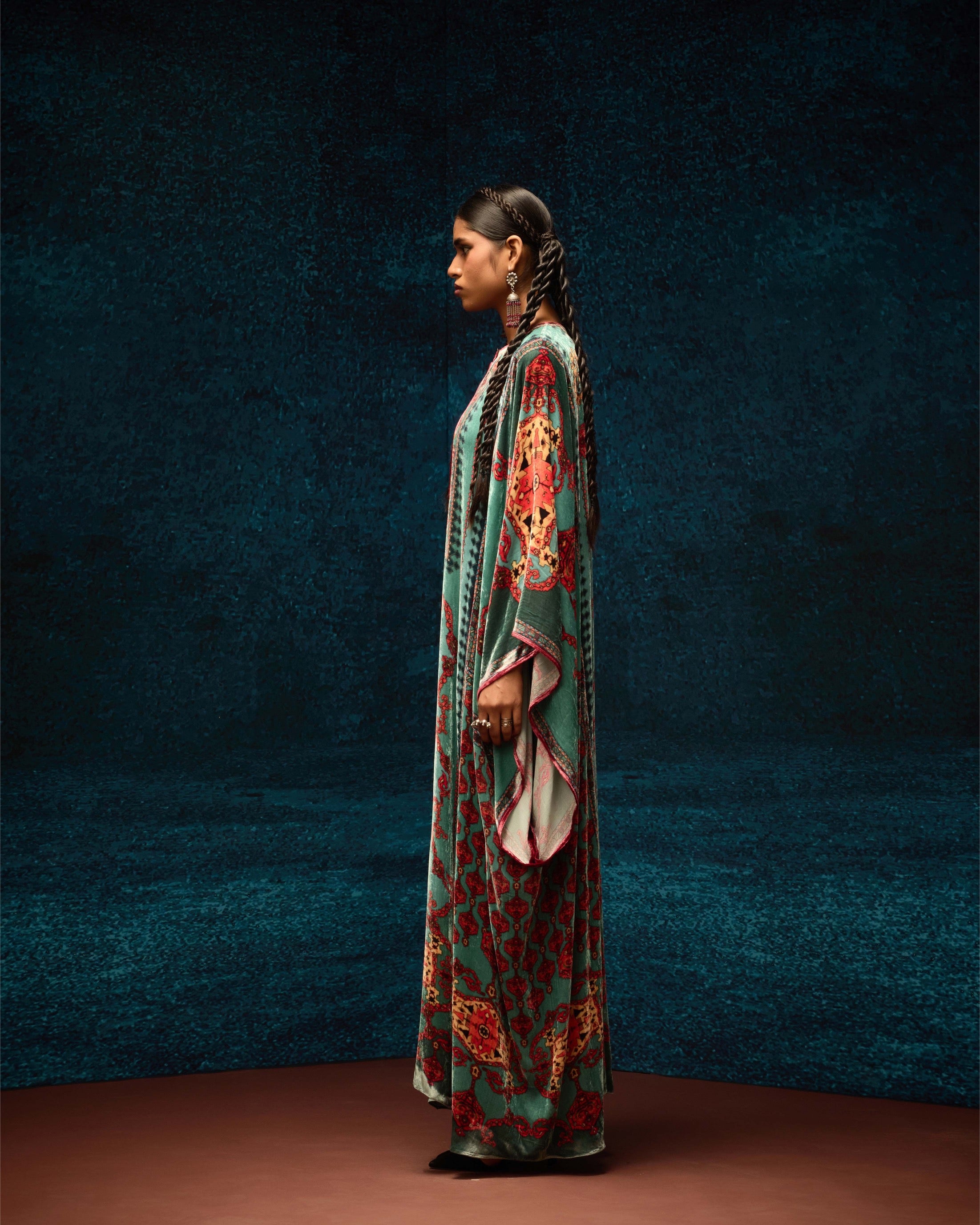Ajrakh/Shiraz : Beatrice - Aqua
