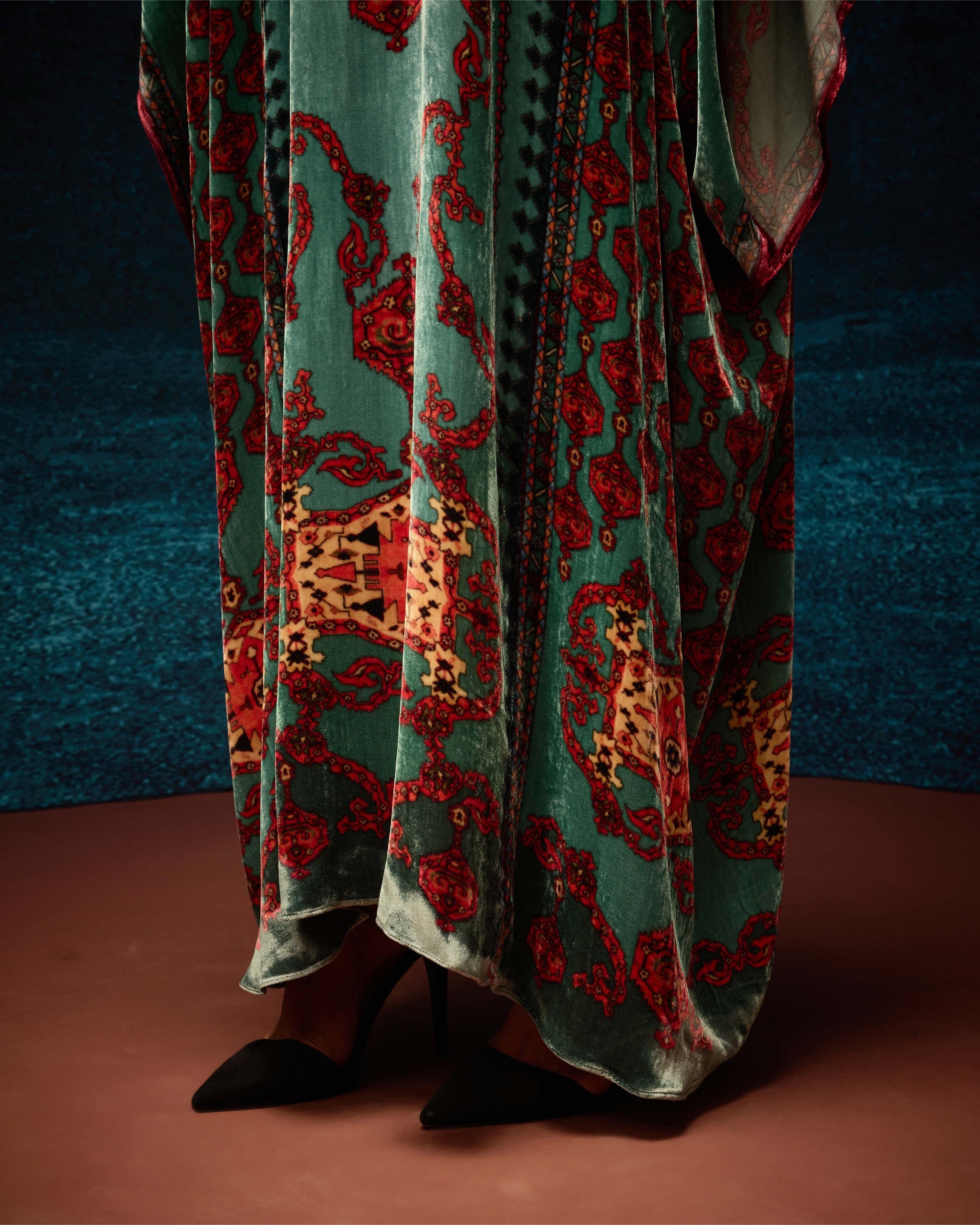 Ajrakh/Shiraz : Beatrice - Aqua