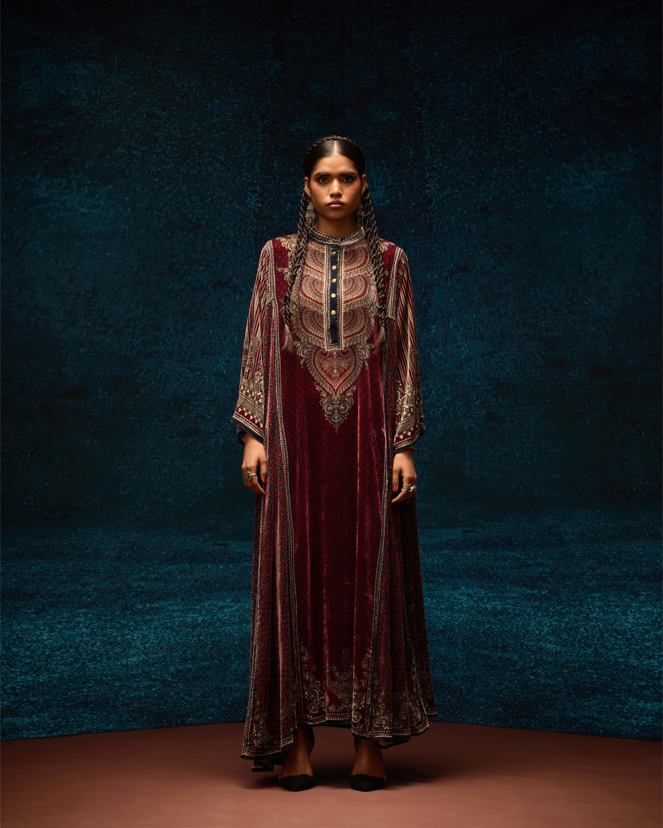 Ajrakh : Ghazala - Red