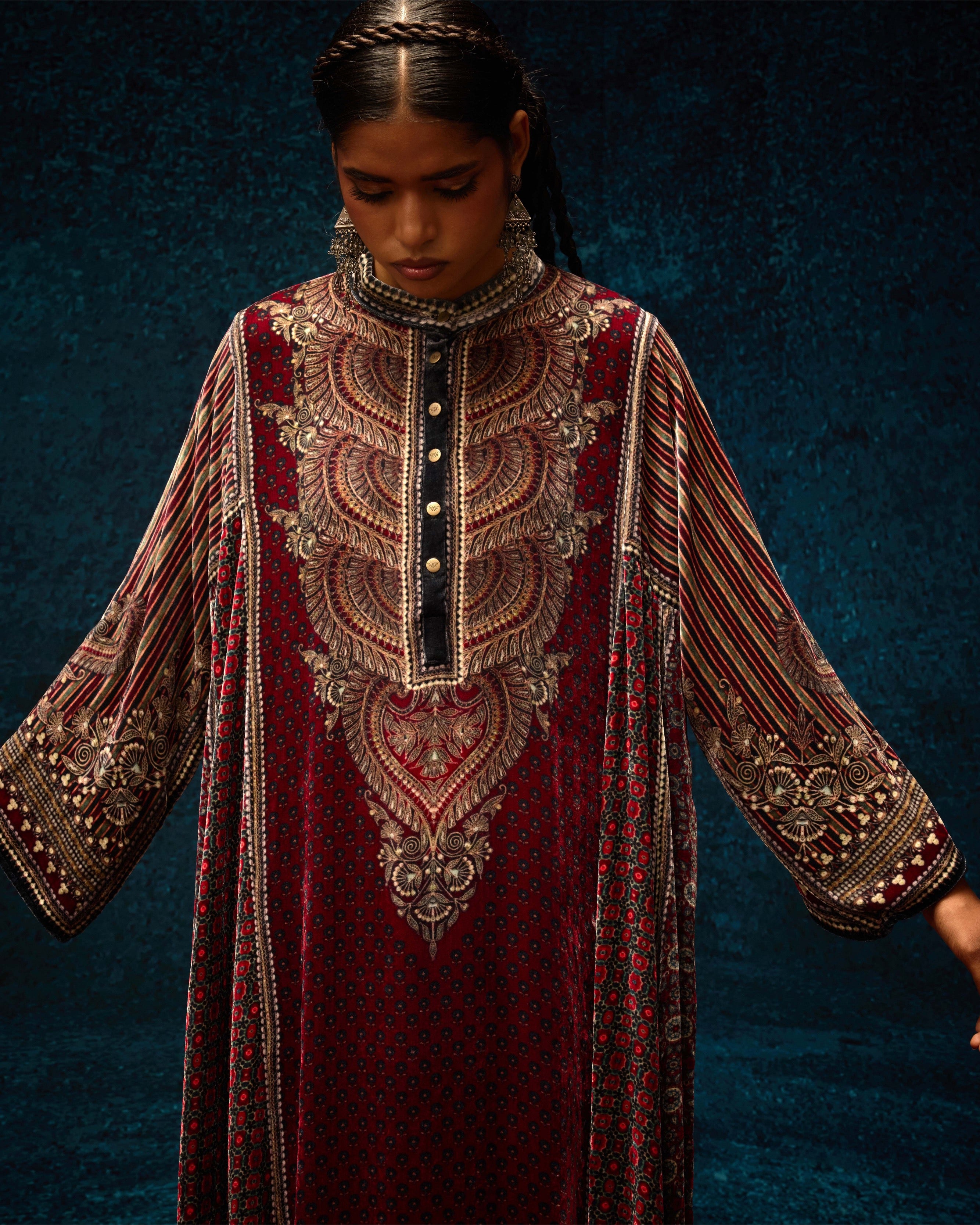 Ajrakh : Ghazala - Red