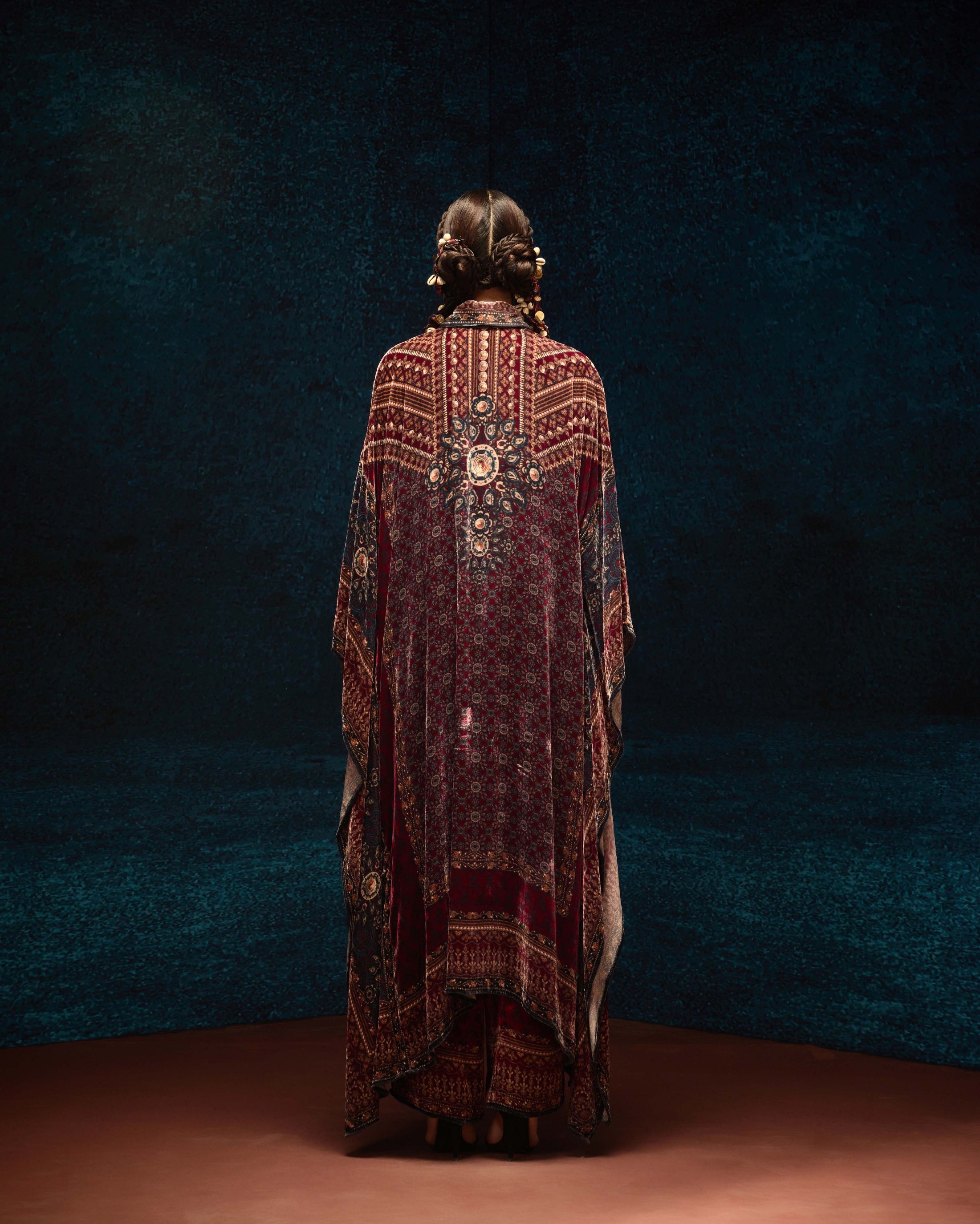 Ajrakh : Sharifa - Maroon