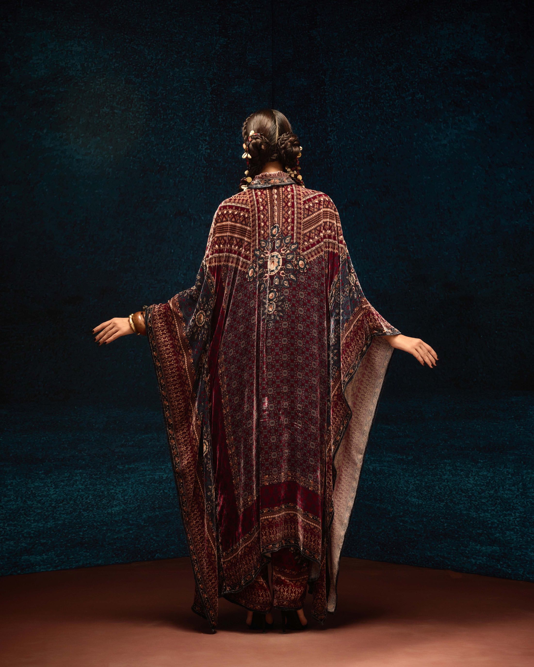 Ajrakh : Sharifa - Maroon