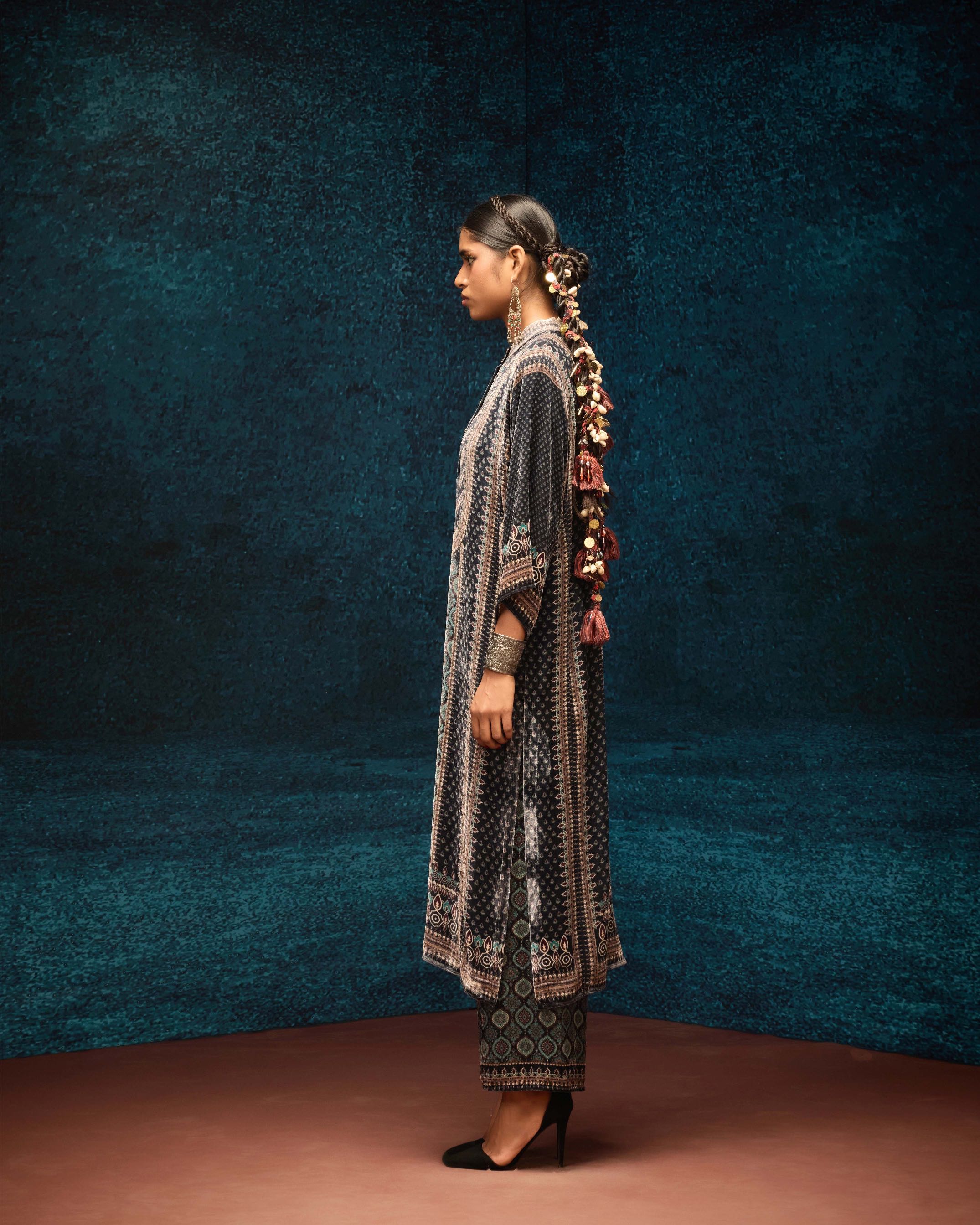 Ajrakh : Ghazala - Black