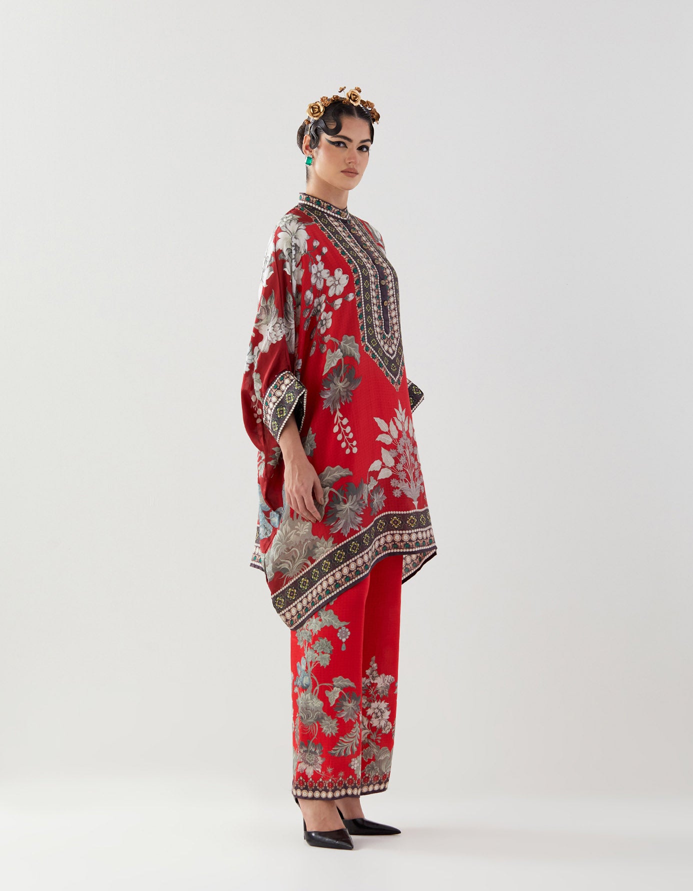 Nizam : Chanel 36" - Red/Slate