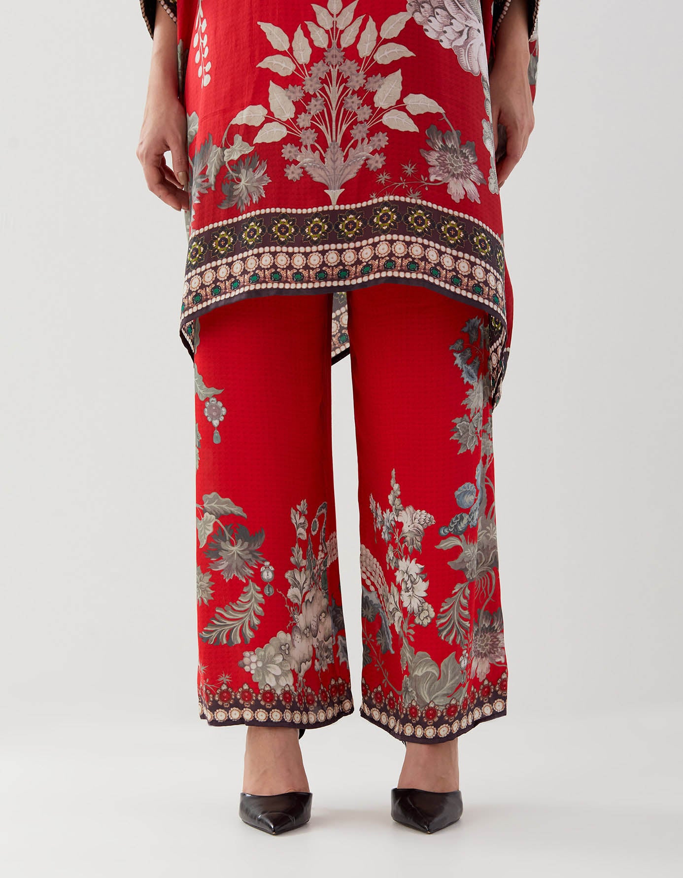 Nizam : Chanel 36" - Red/Slate