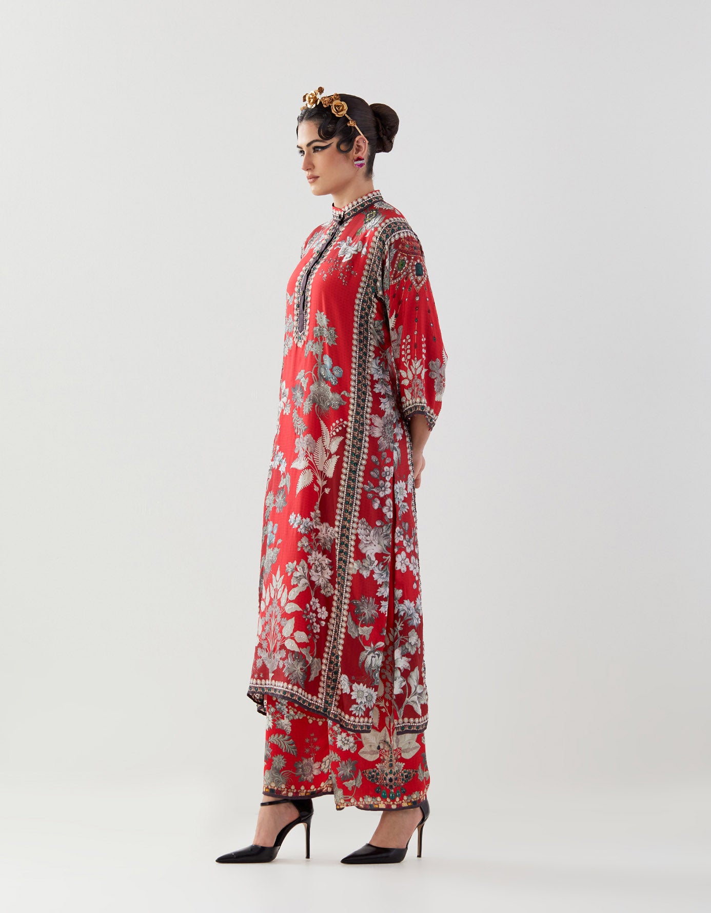 Nizam : Ghazala - Red/Slate