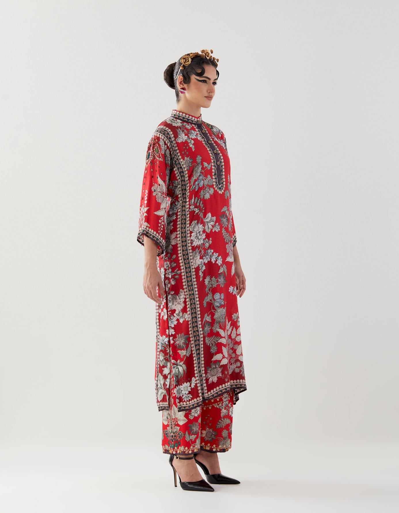 Nizam : Ghazala - Red/Slate