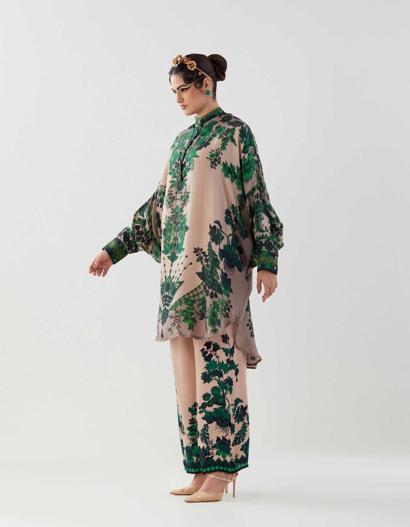 Nizam : Mabel - Nude/Emerald