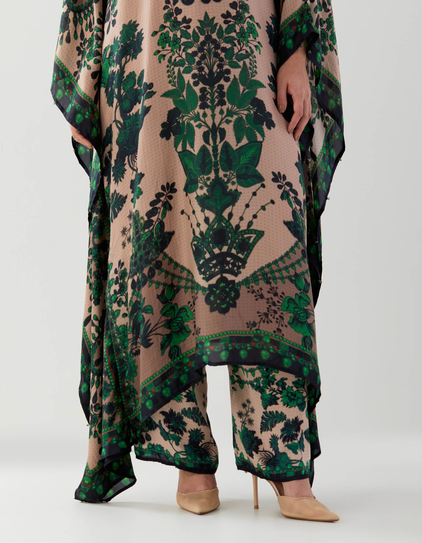Nizam : Sharifa - Nude/Emerald