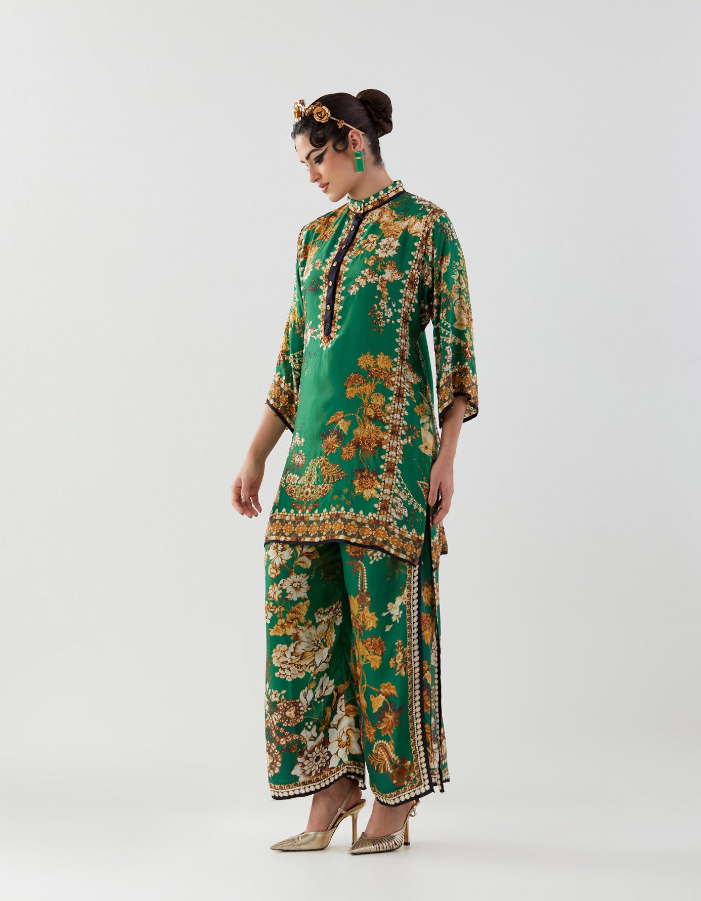 Nizam : Ghazal/Gloria - Nude/Emerald