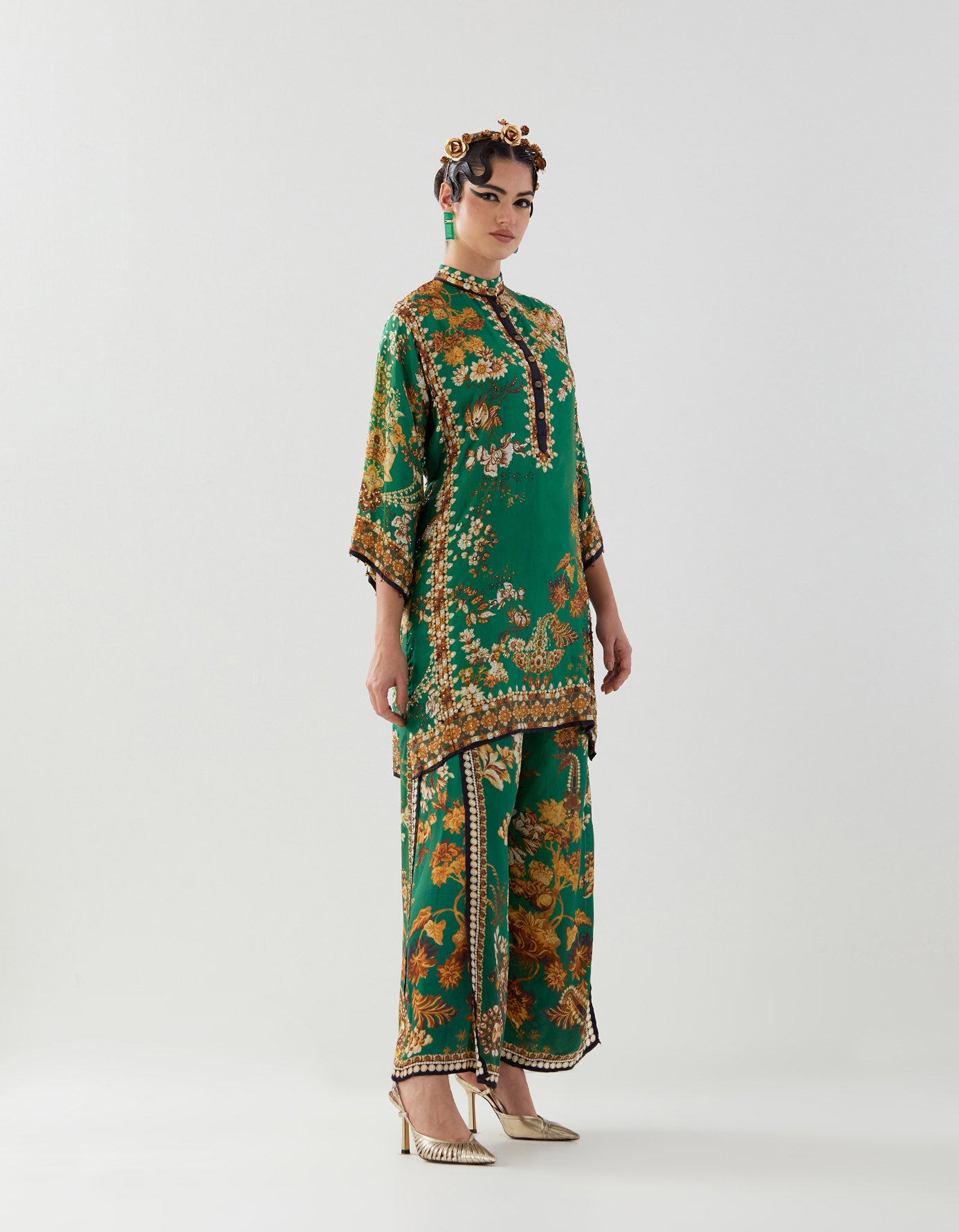 Nizam : Ghazal/Gloria - Nude/Emerald
