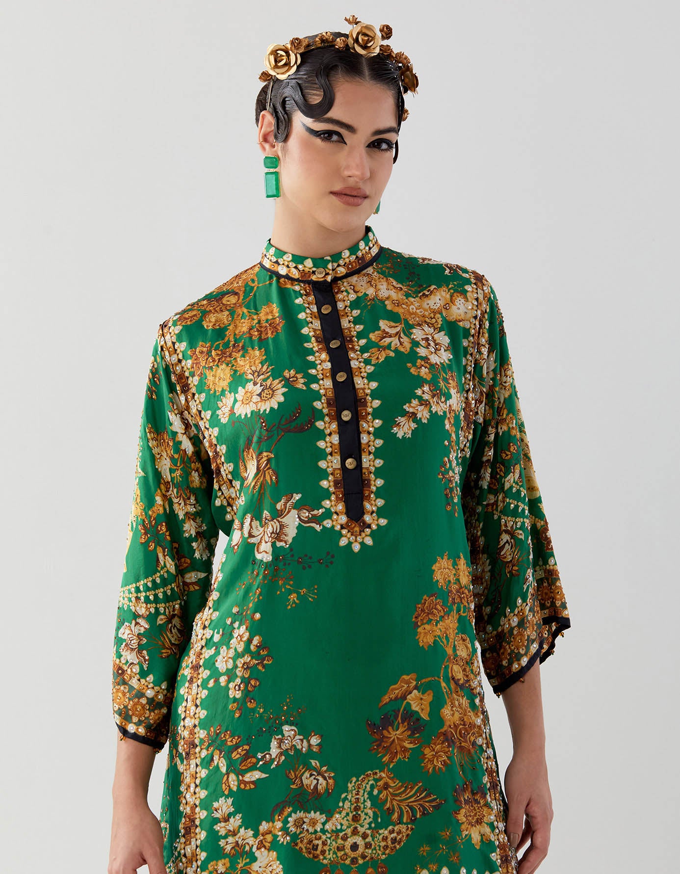 Nizam : Ghazal/Gloria - Nude/Emerald