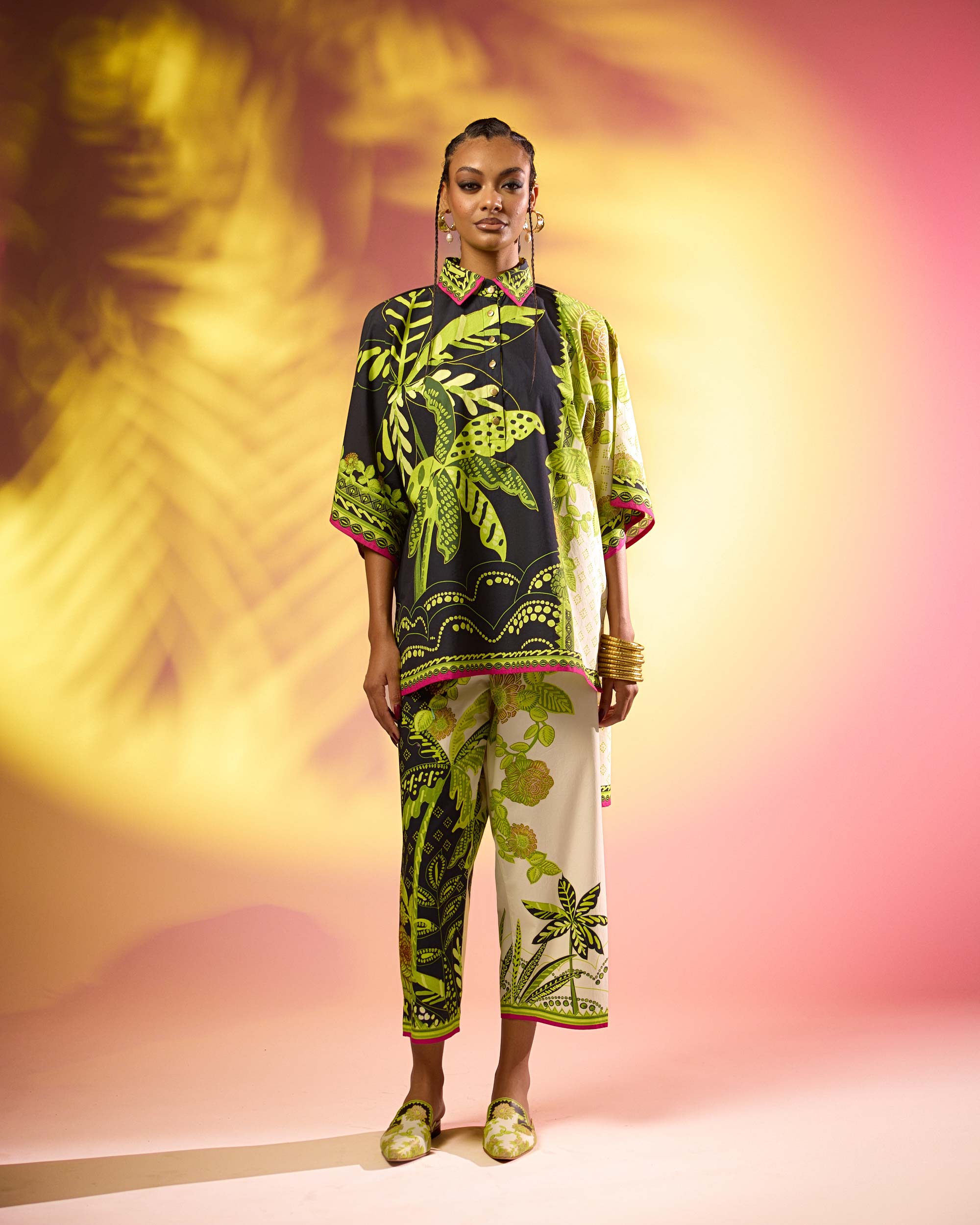 Jamaica : Nadia - Black/Lime