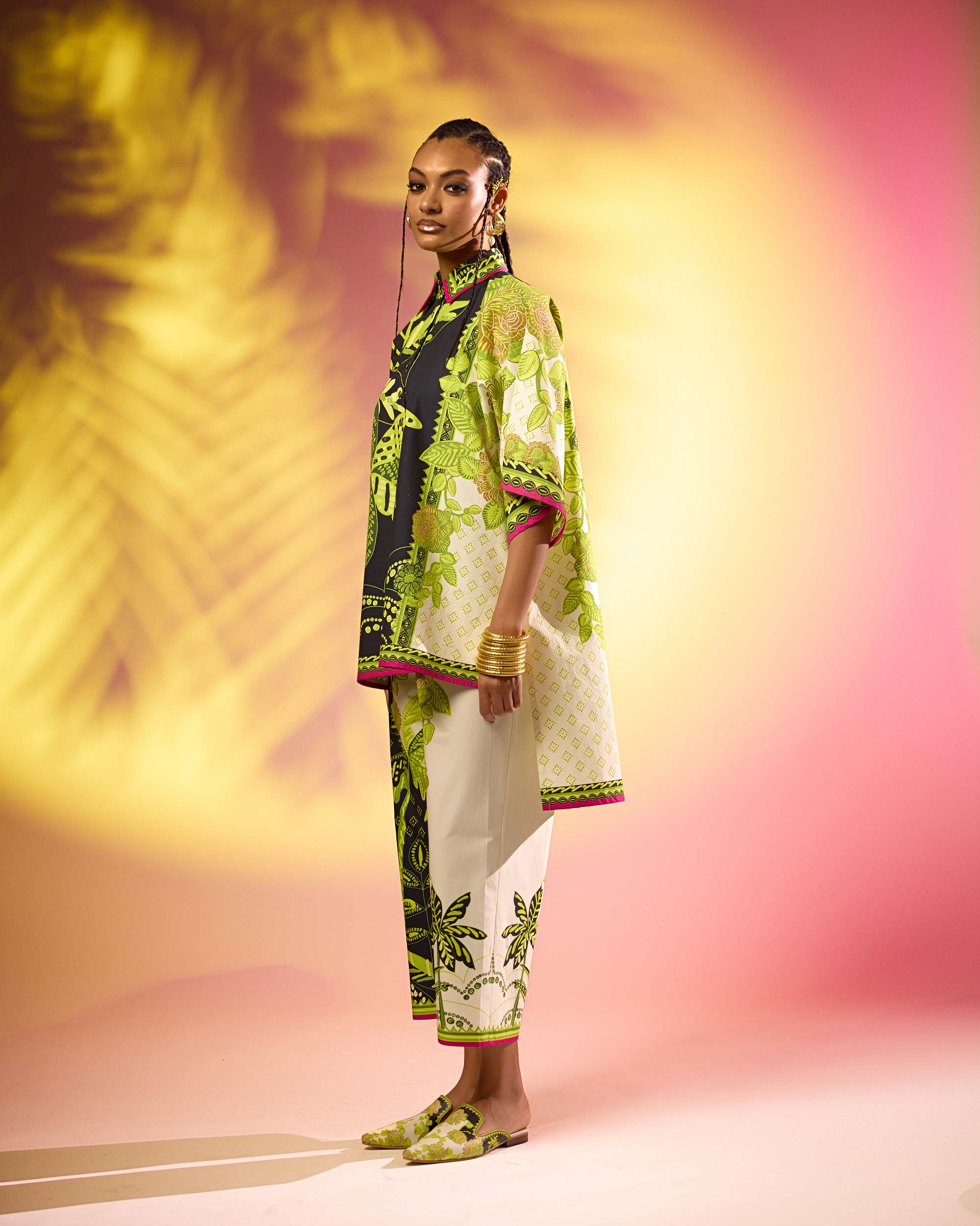 Jamaica : Nadia - Black/Lime