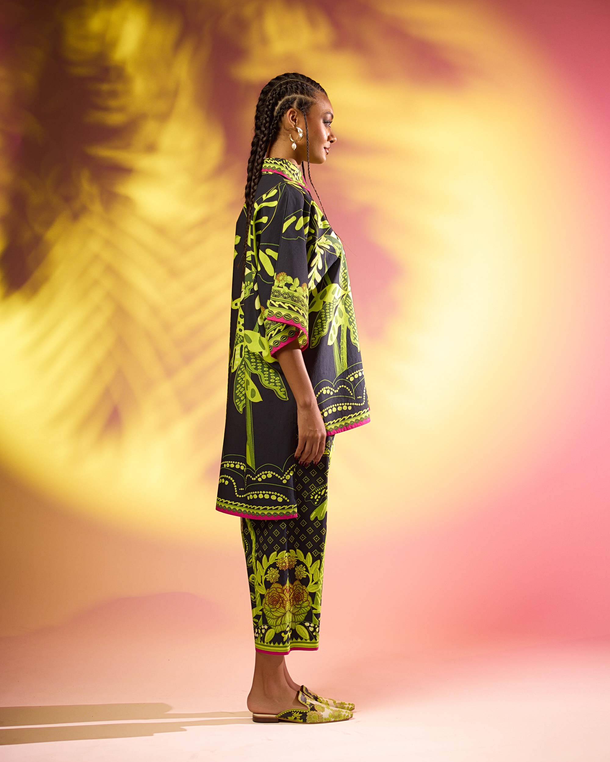 Jamaica : Nadia - Black/Lime