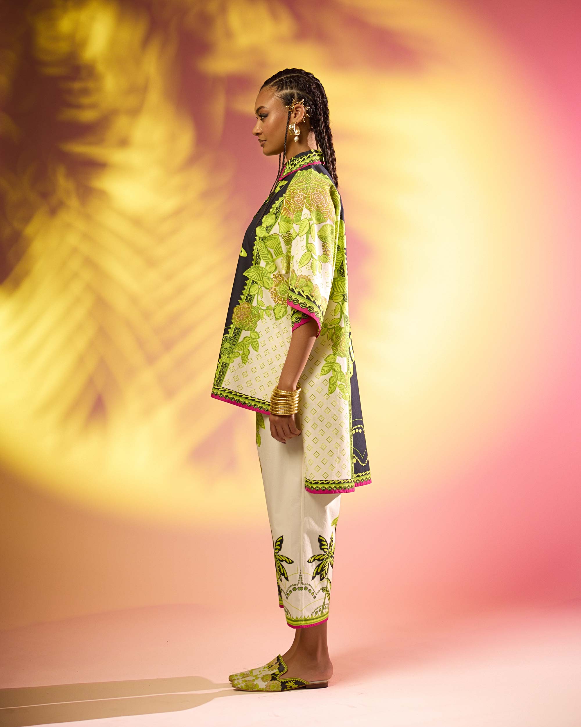 Jamaica : Nadia - Black/Lime