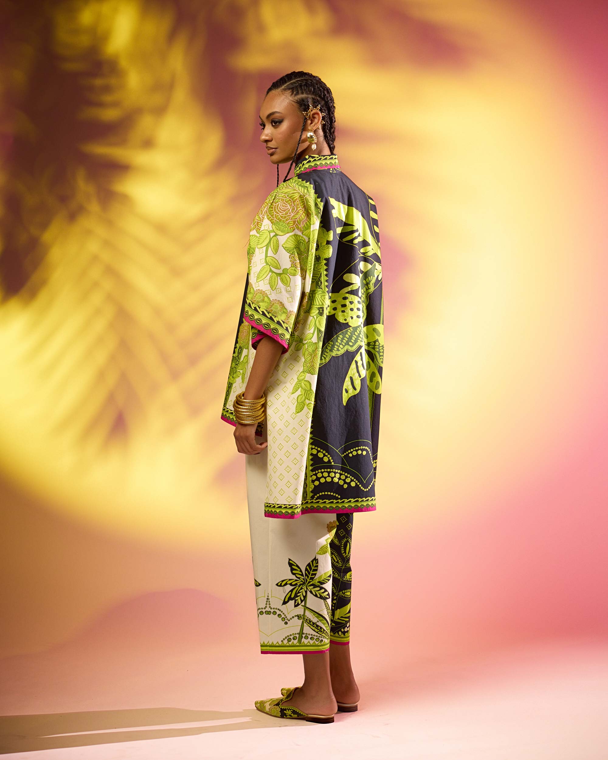 Jamaica : Nadia - Black/Lime