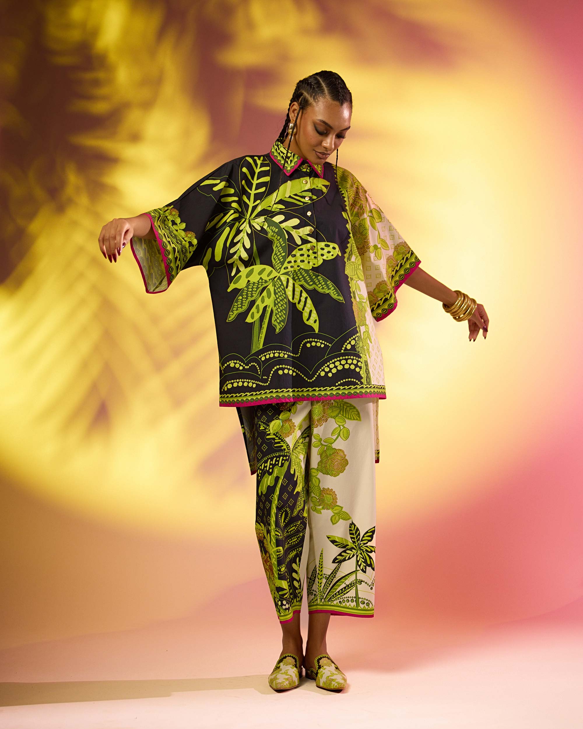 Jamaica : Nadia - Black/Lime