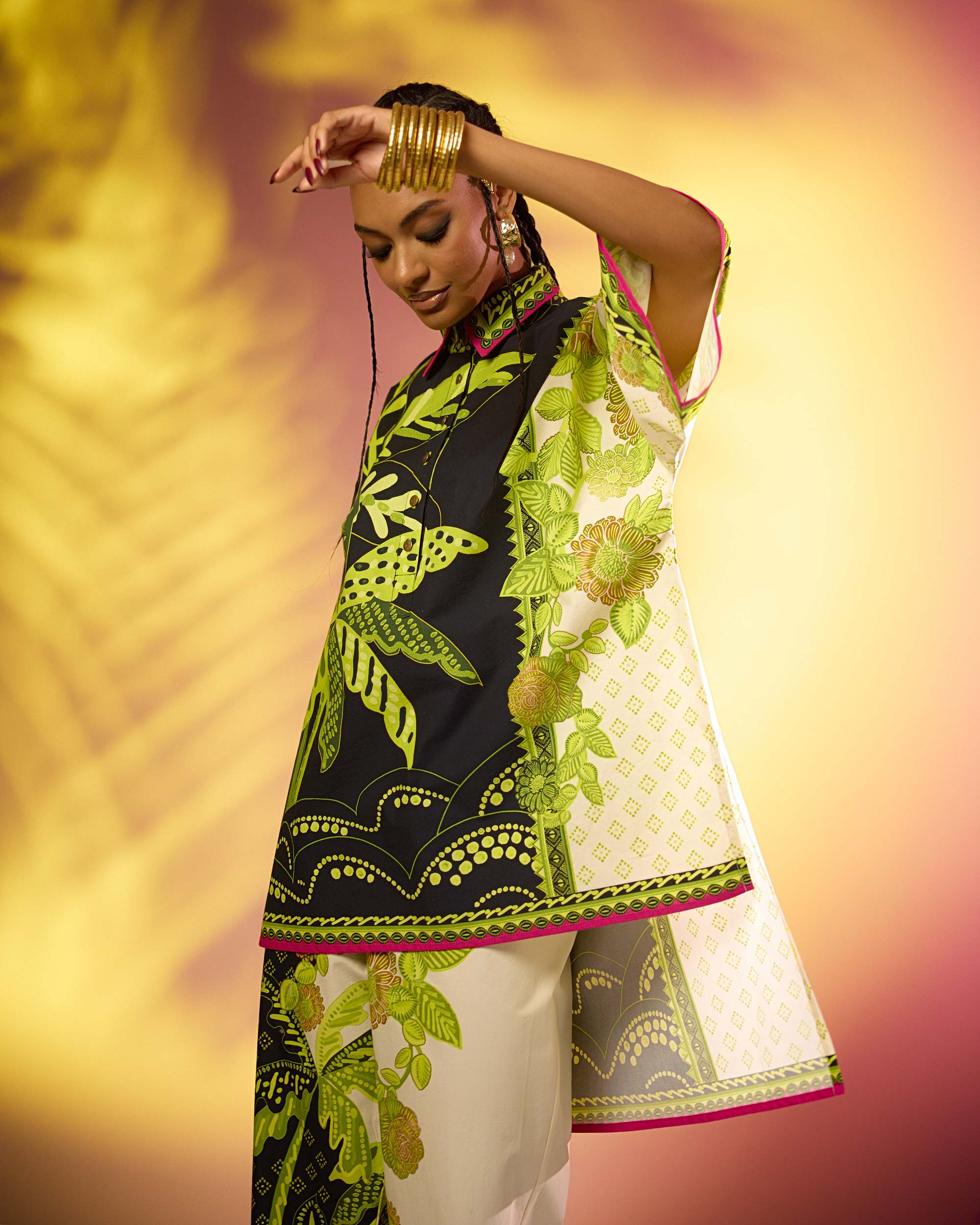 Jamaica : Nadia - Black/Lime