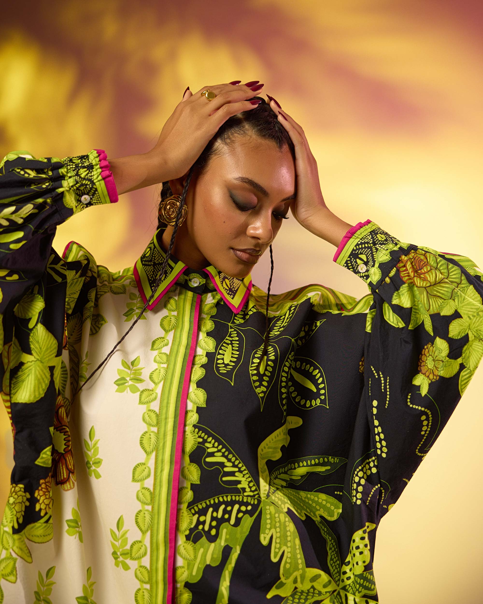Jamaica : Faiza - Ivory/Lime