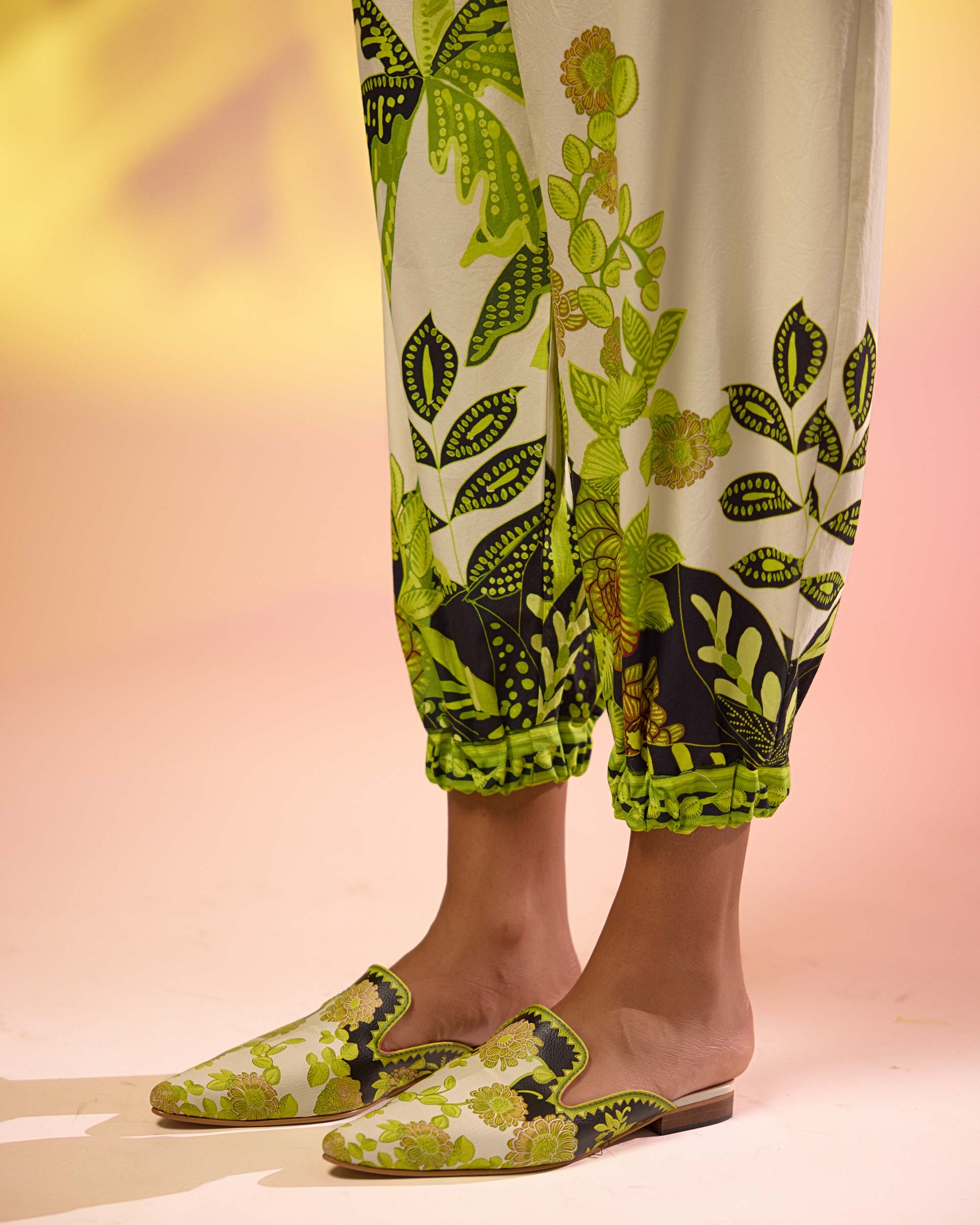 Jamaica : Faiza - Ivory/Lime