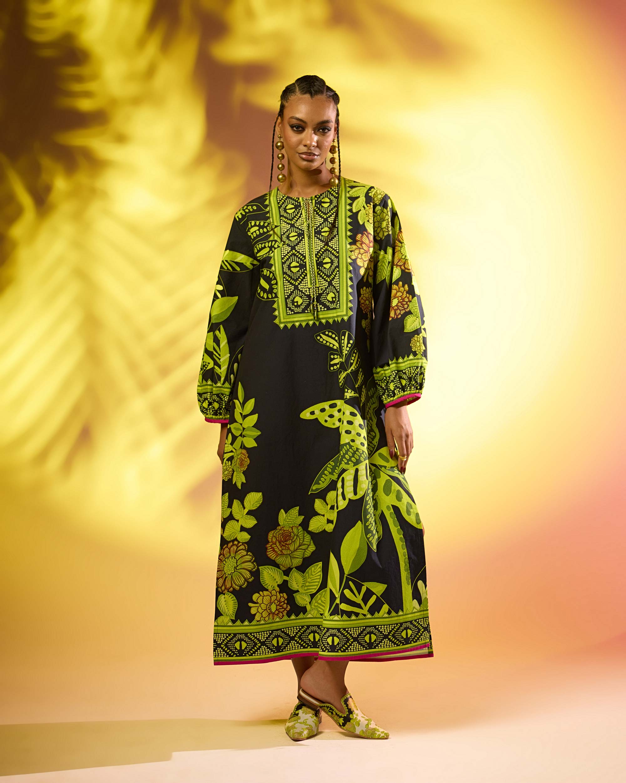 Jamaica : Zarah - Black/Lime