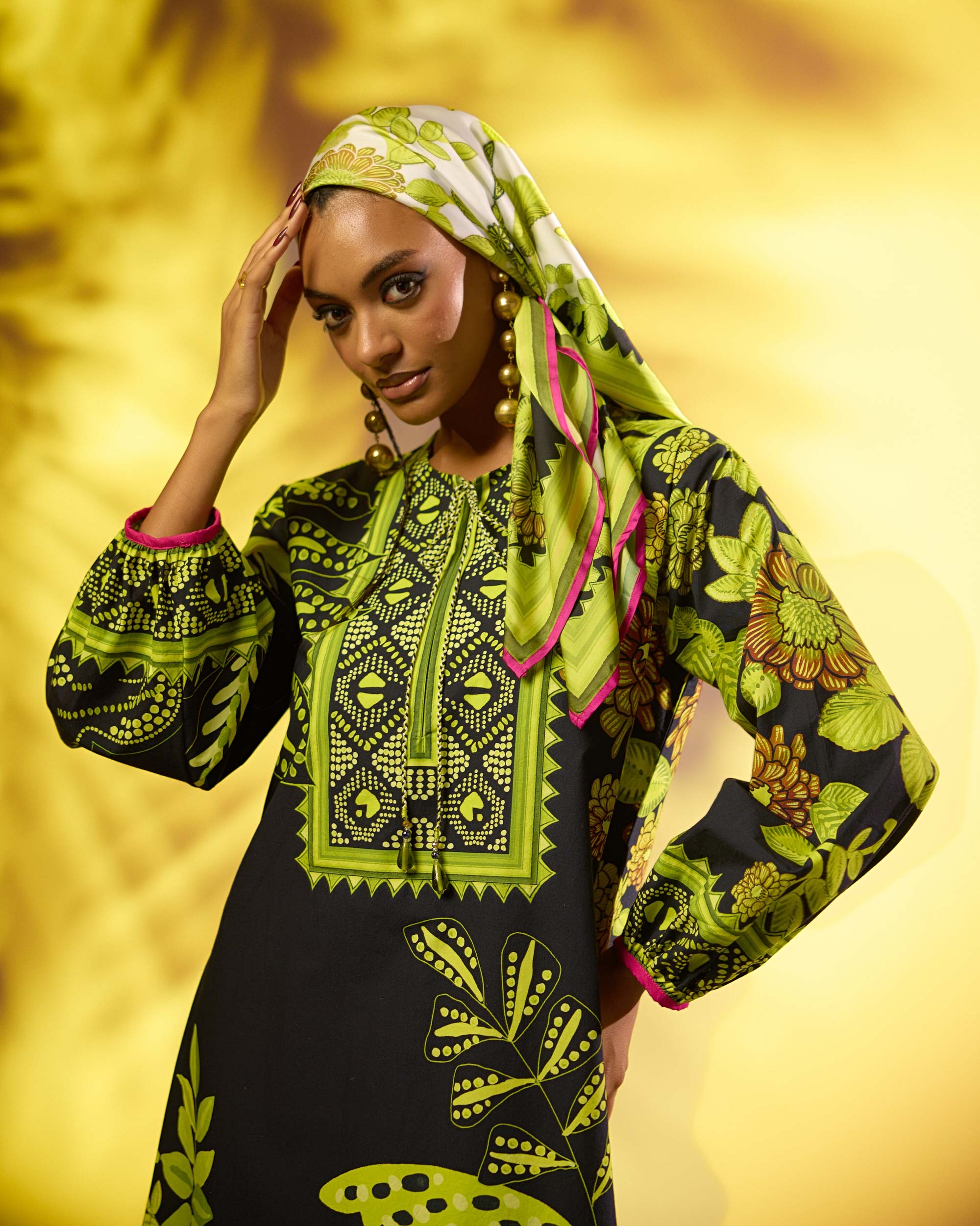 Jamaica : Zarah - Black/Lime