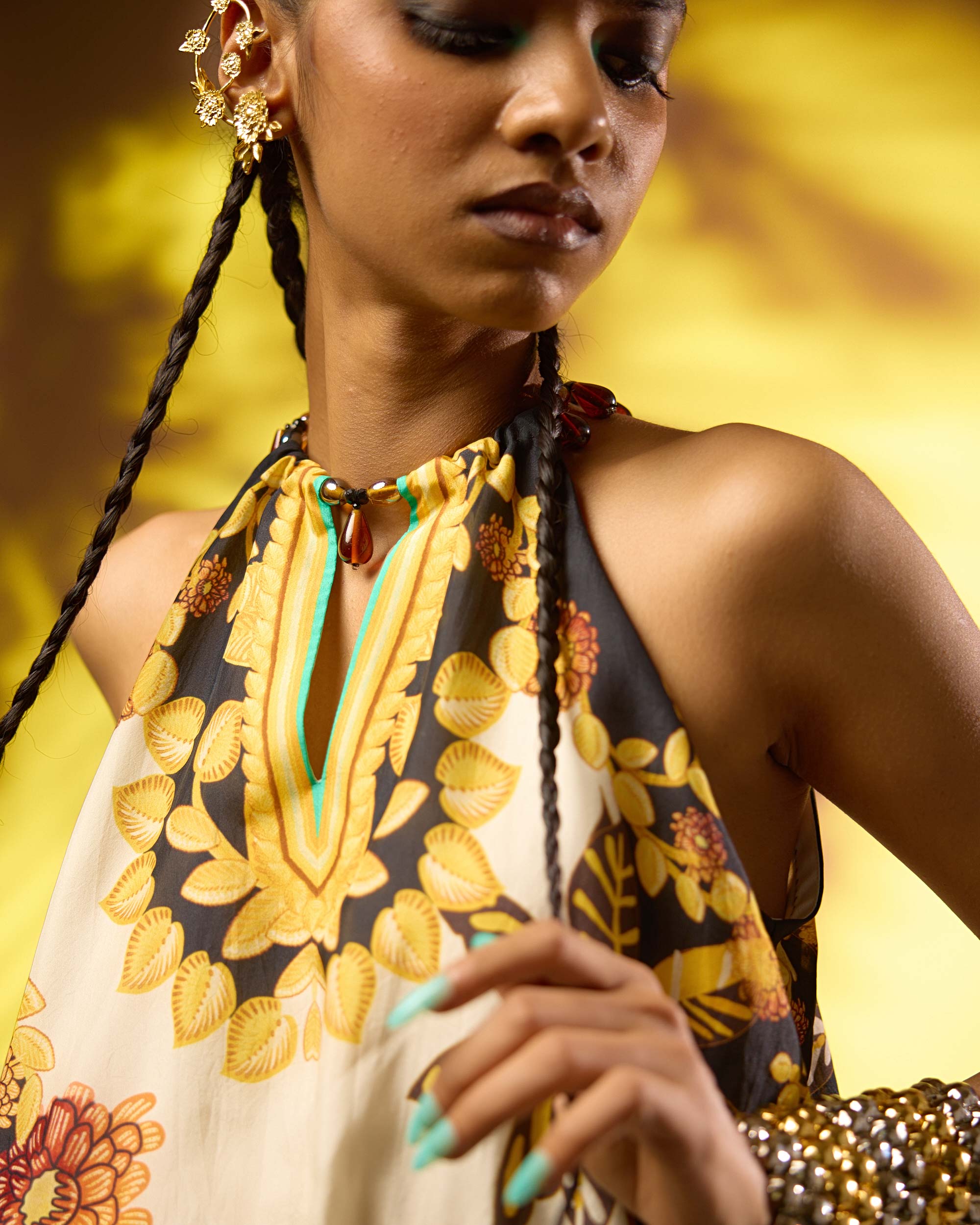 Jamaica : Chandani/Gulbano - Ivory/Yellow