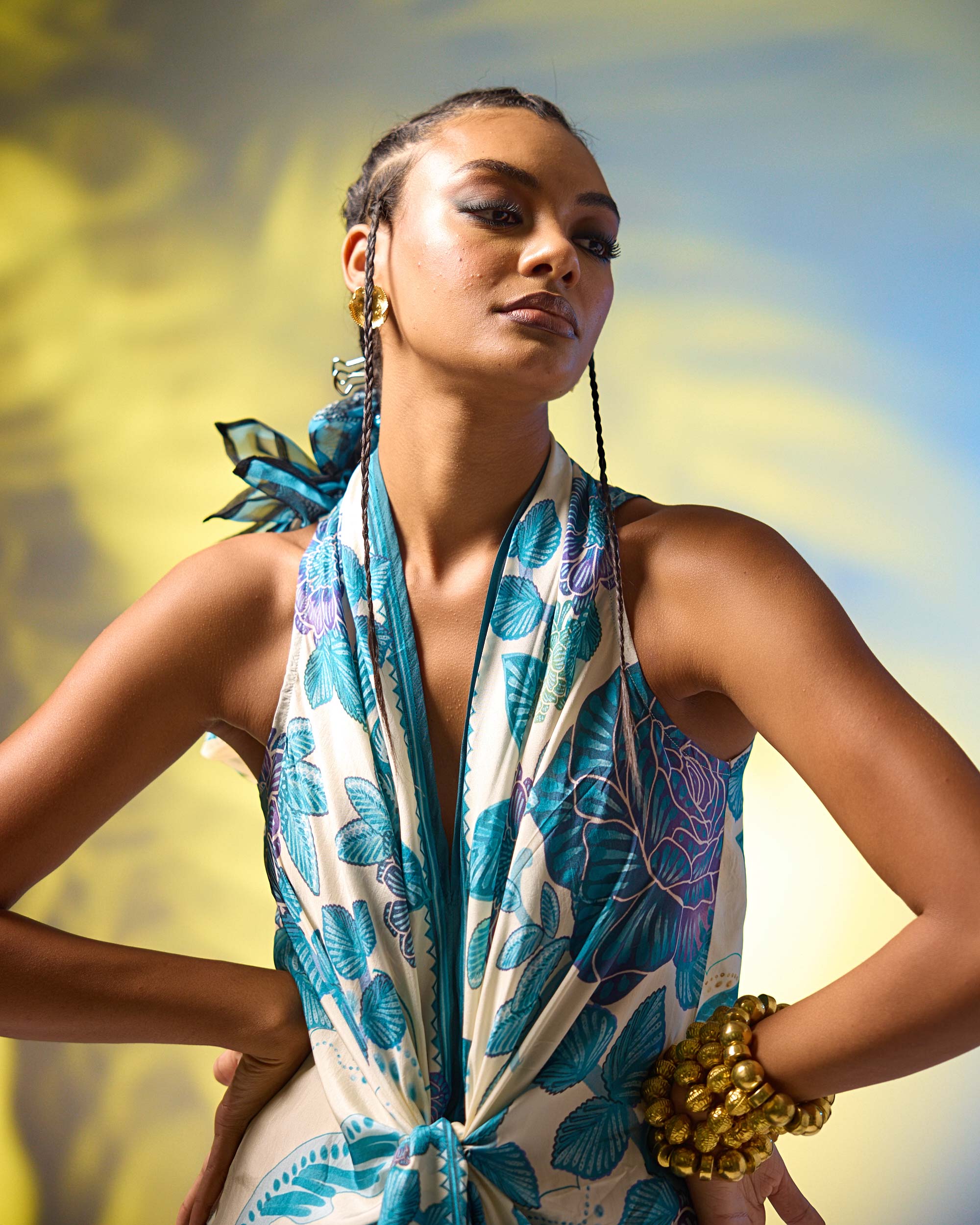 Jamaica : Trinika - Ivory/Blue