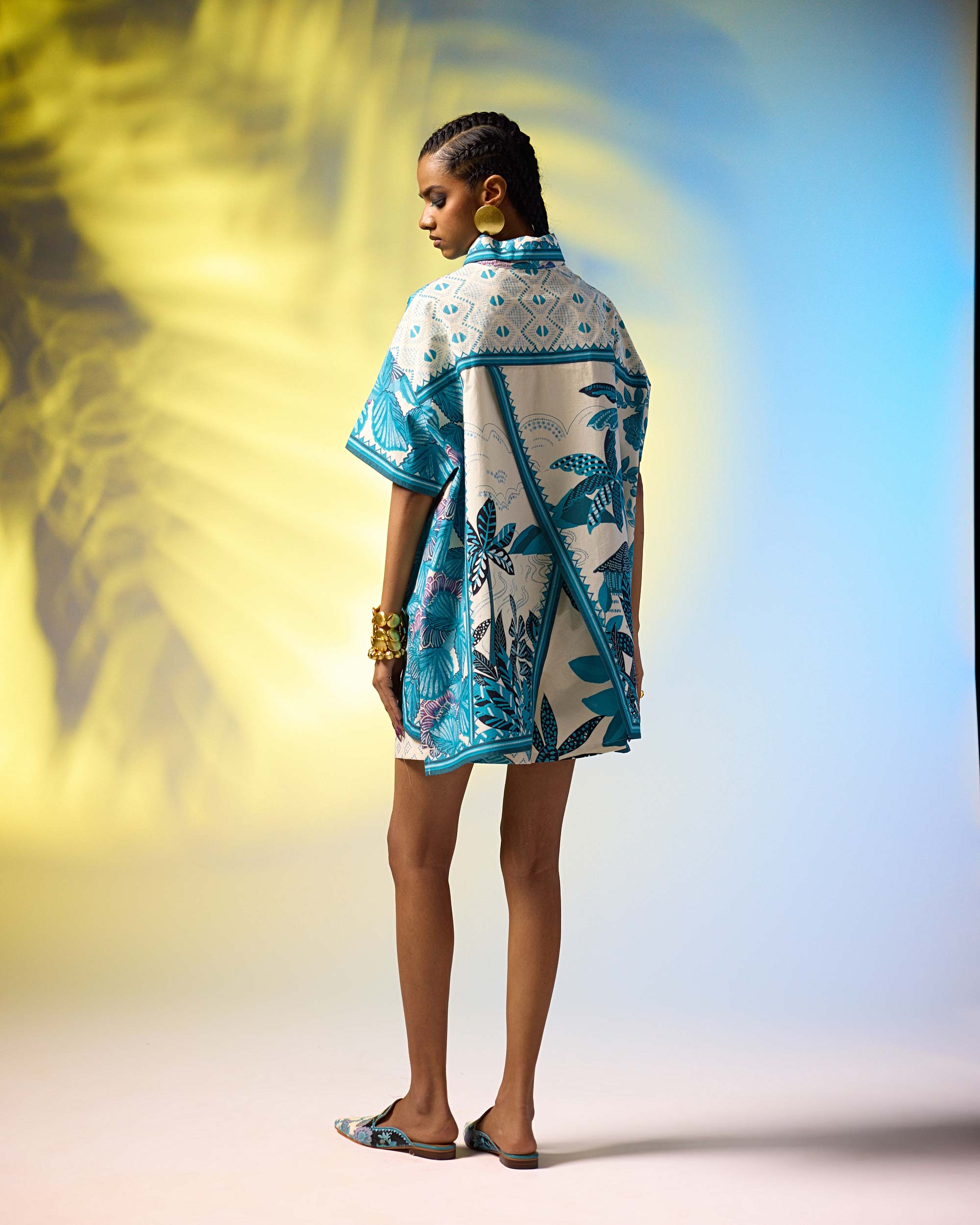 Jamaica : Khadija - Ivory/Blue