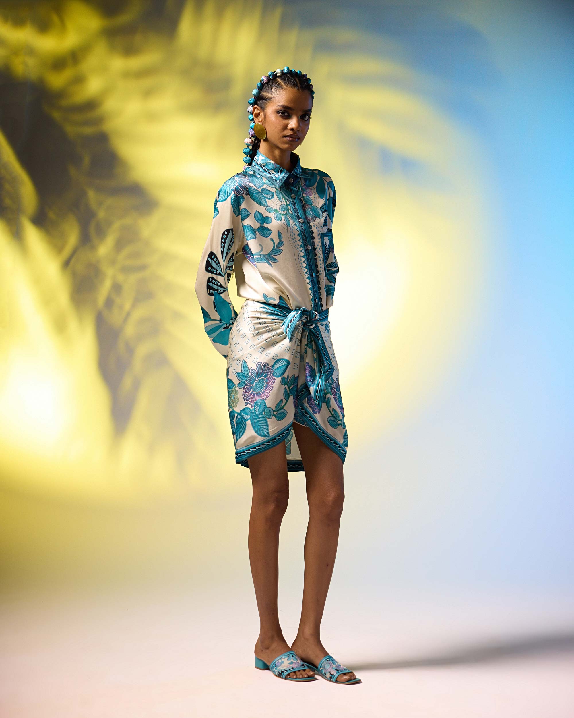 Jamaica : Alvita - Ivory/Blue