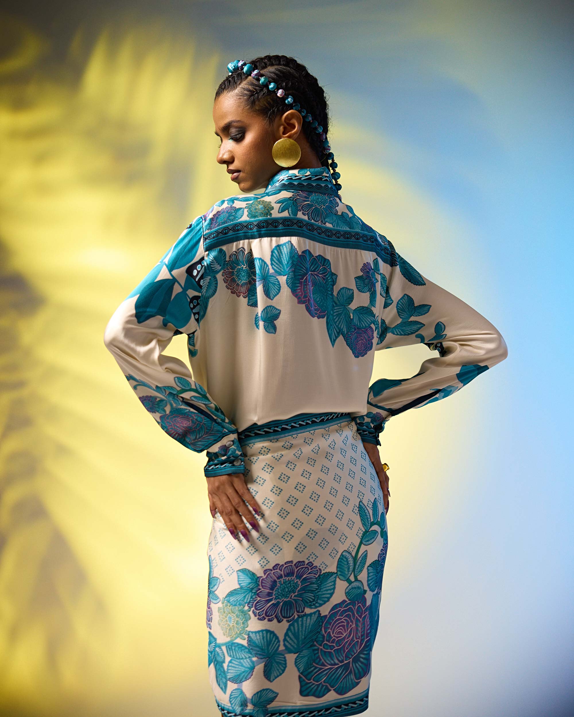 Jamaica : Alvita - Ivory/Blue