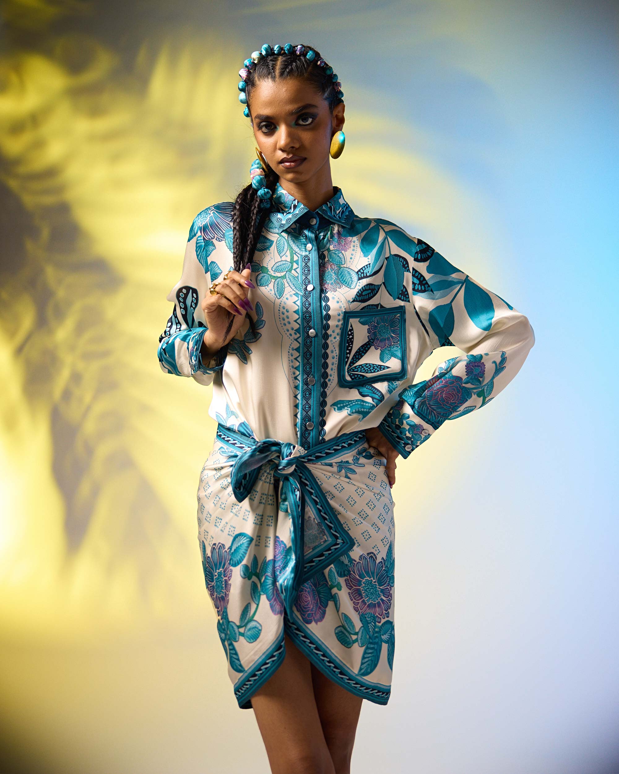 Jamaica : Alvita - Ivory/Blue