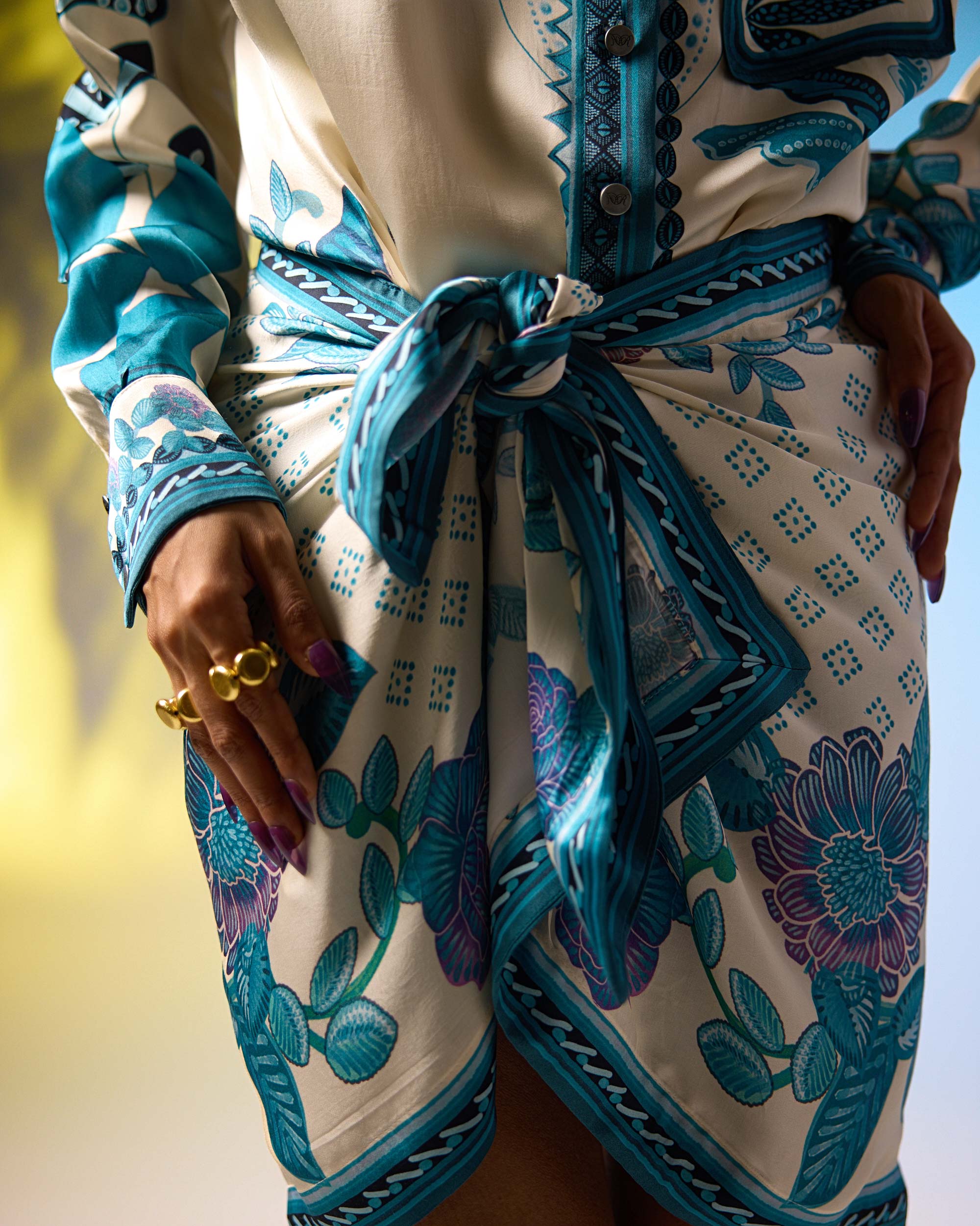 Jamaica : Alvita - Ivory/Blue